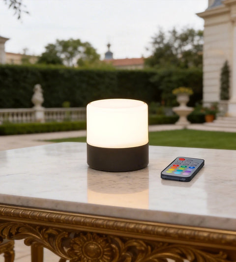 Lampe Led déco à poser CANDLE - usb - RGB - Télécommandable - Lumihome