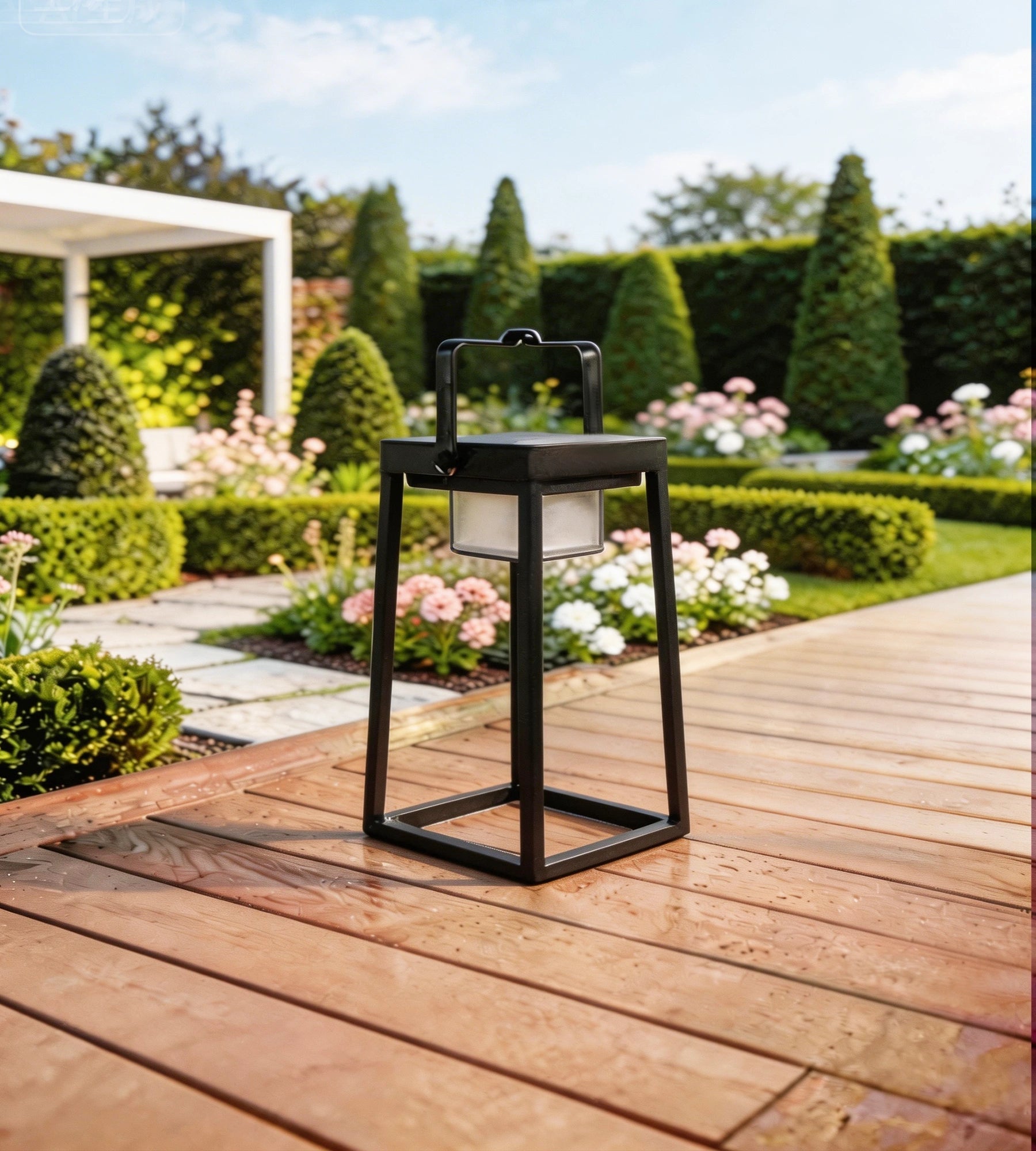 Lanterne Led solaire & Usb connectée EVADE - RGB+CCT - Pilotable avec smartphone - Intérieur & Extérieur - Lumihome