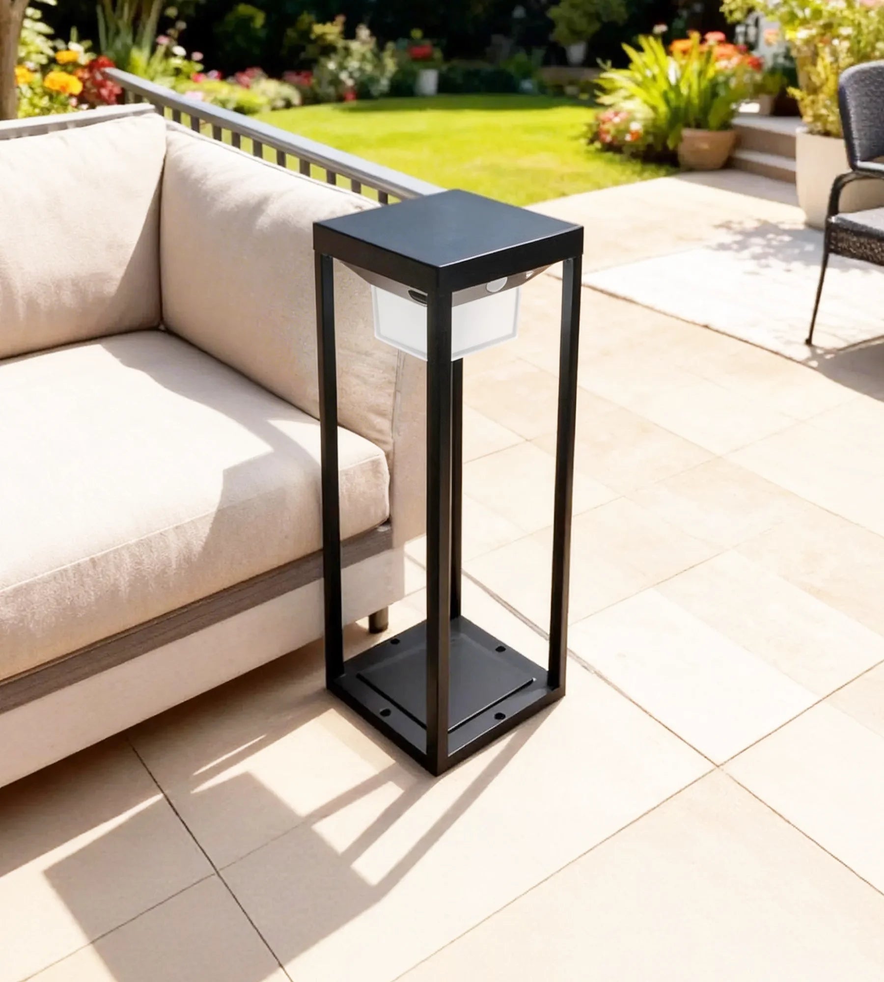 Lanterne Led solaire & Usb PICASSO - 3 modes d'éclairage de 75 à 600 lumens - Detecteur de mouvement