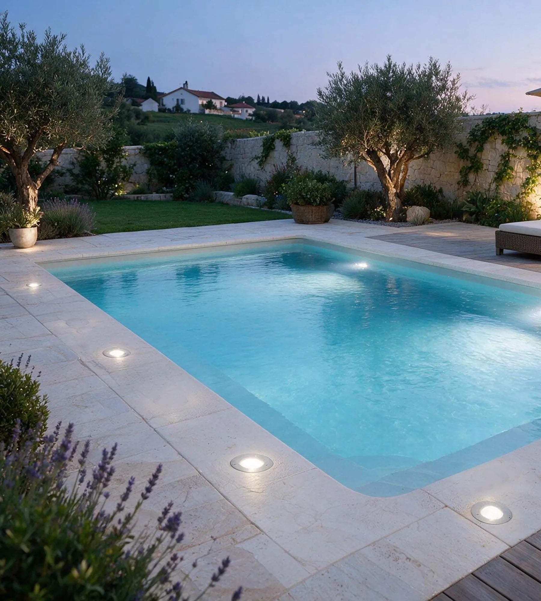 Lot de 6 spots encastrables de sol 12V GU5.3 INOX 316 IP67 - Diam 10 cm - Lumihome