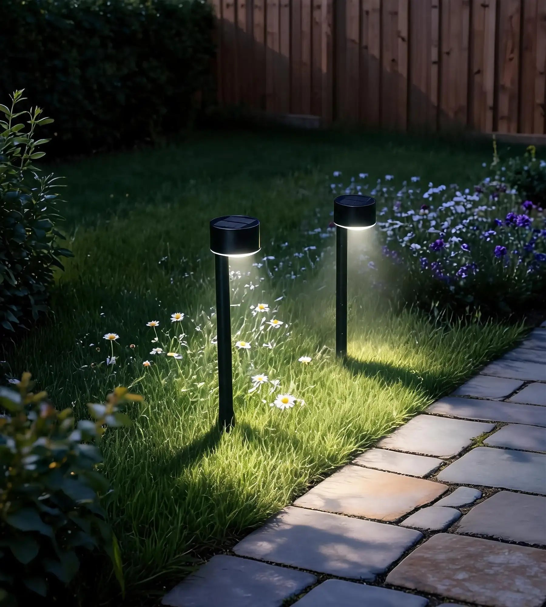 Pack x 2 Balise Led solaire QUEEN 30cm - À planter - 100 lumens - Lumihome