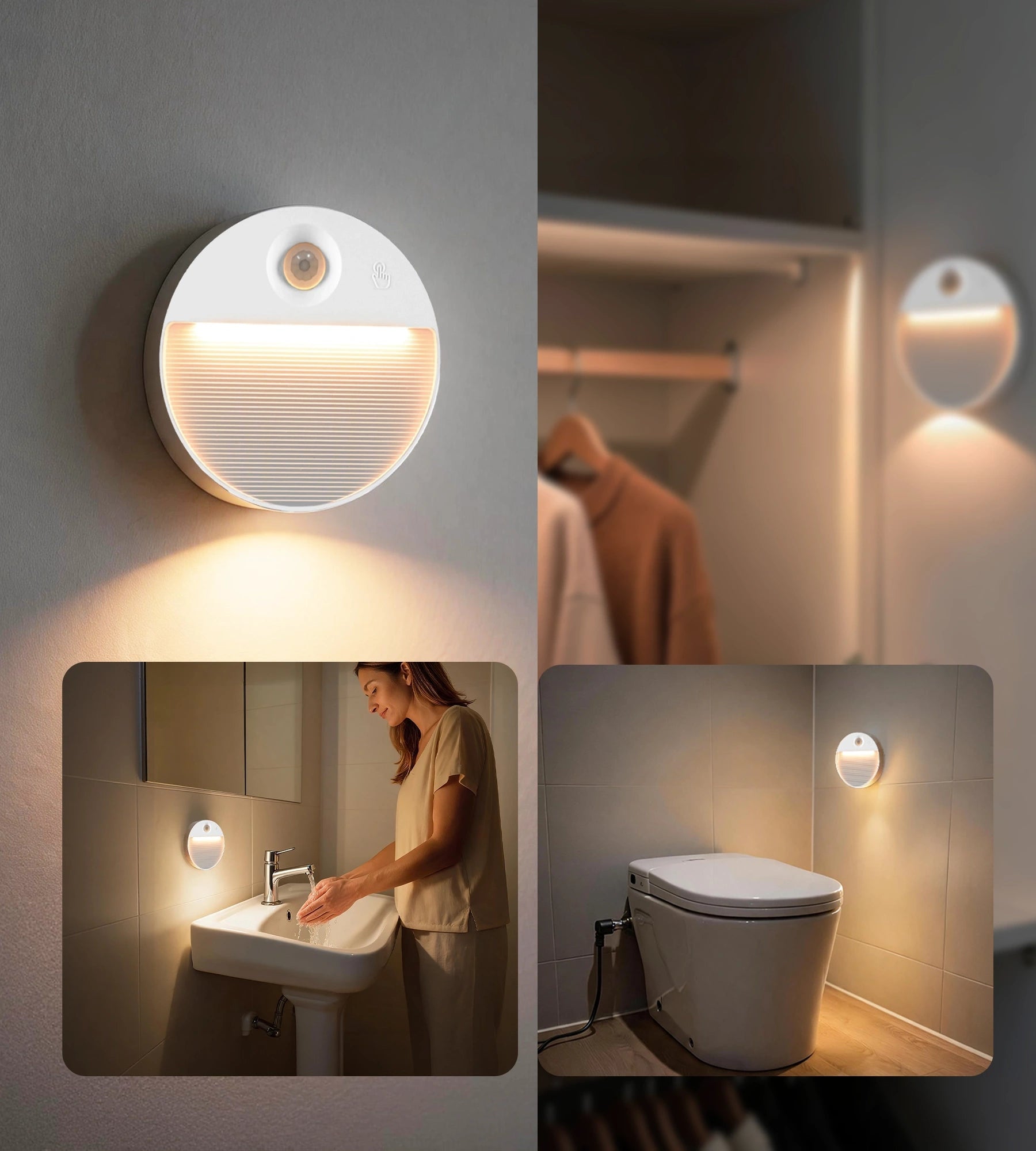 Pack x 2 Balises NEO LED Intérieures à Détection de Mouvement - Lumihome