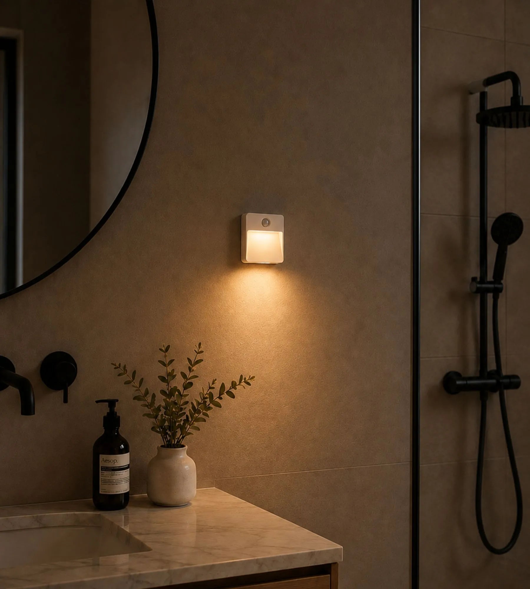 Pack x 2 Veilleuses Intérieures CUBA LED à Détection de Mouvement - Lumihome
