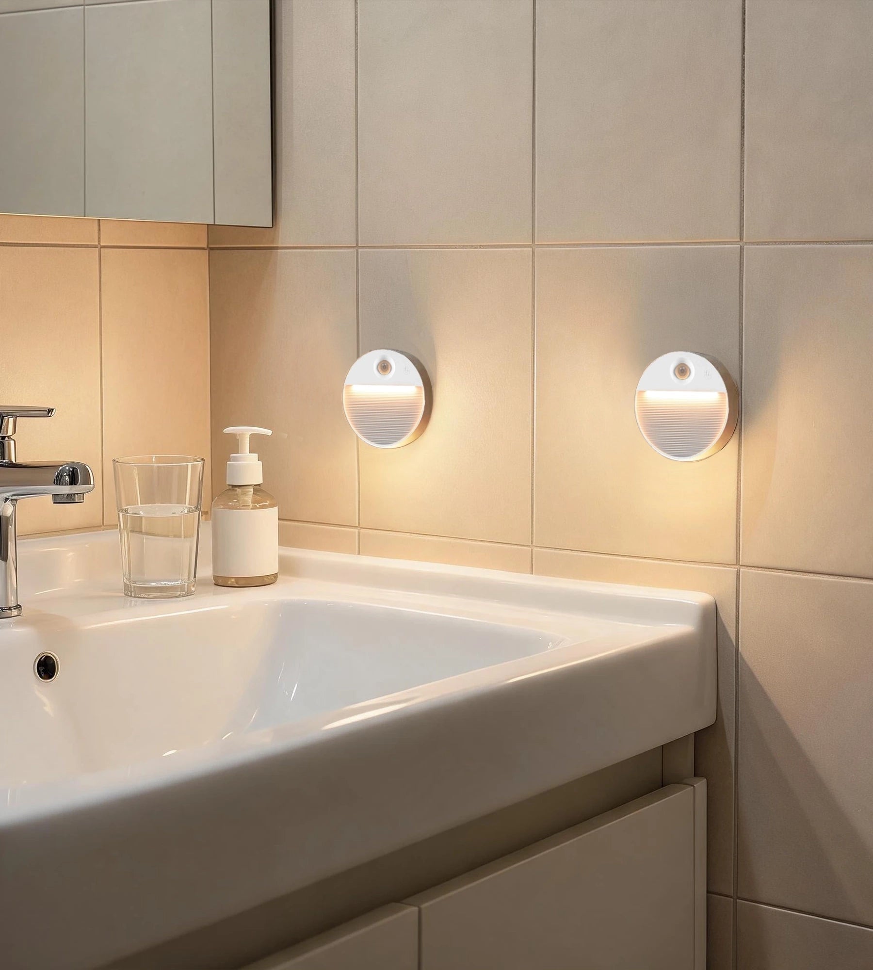 Pack x 2 Veilleuses Intérieures NEO LED à Détection de Mouvement - Lumihome
