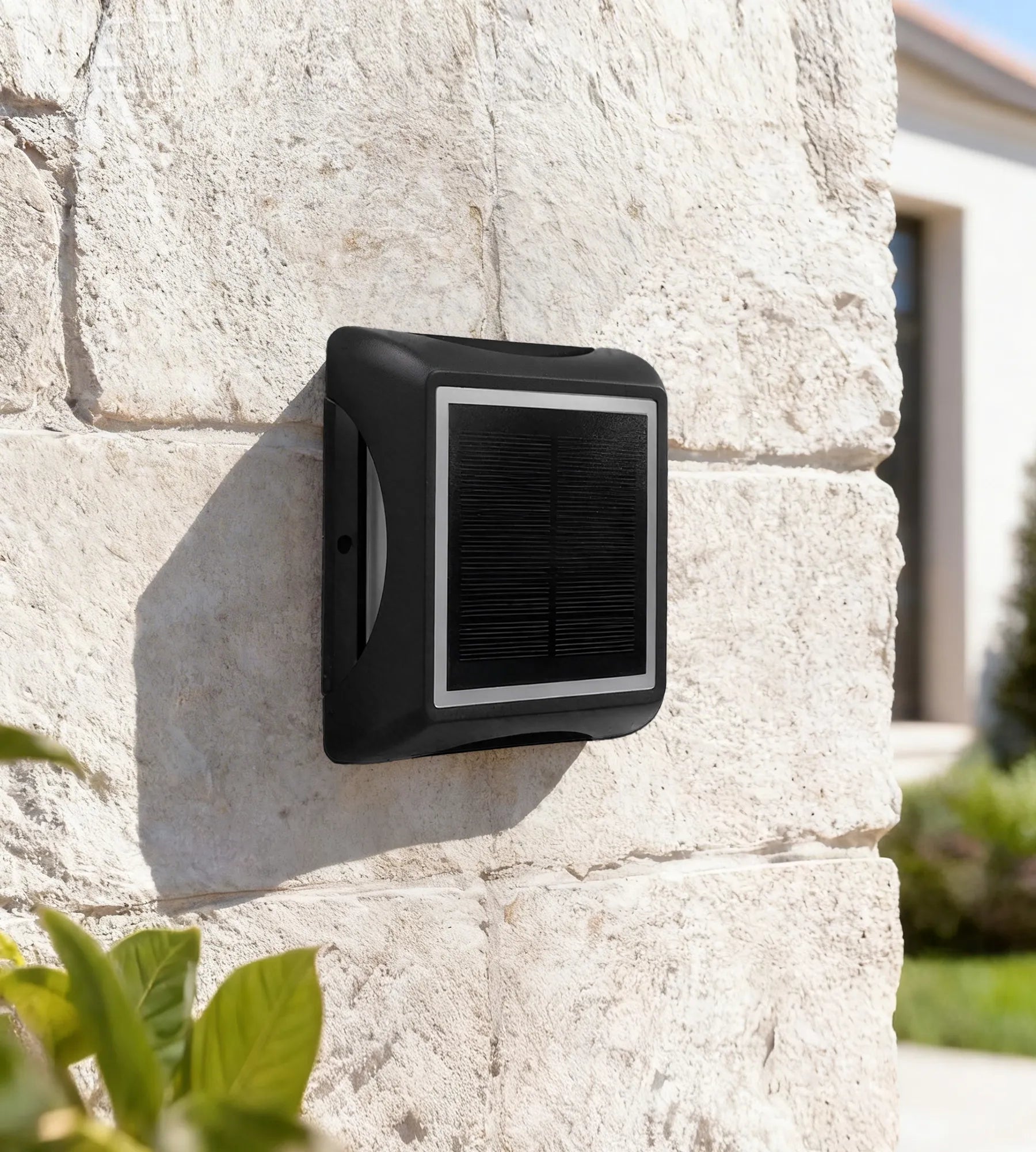 Pavé solaire LED carré - 3 modes de 50 à 200 lumens - Sol ou mural - Lumihome