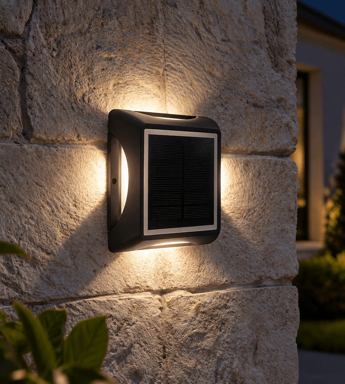 Pavé solaire LED carré blanc neutre - 3 modes de 50 à 200 lumens - Sol ou mural - Lumihome