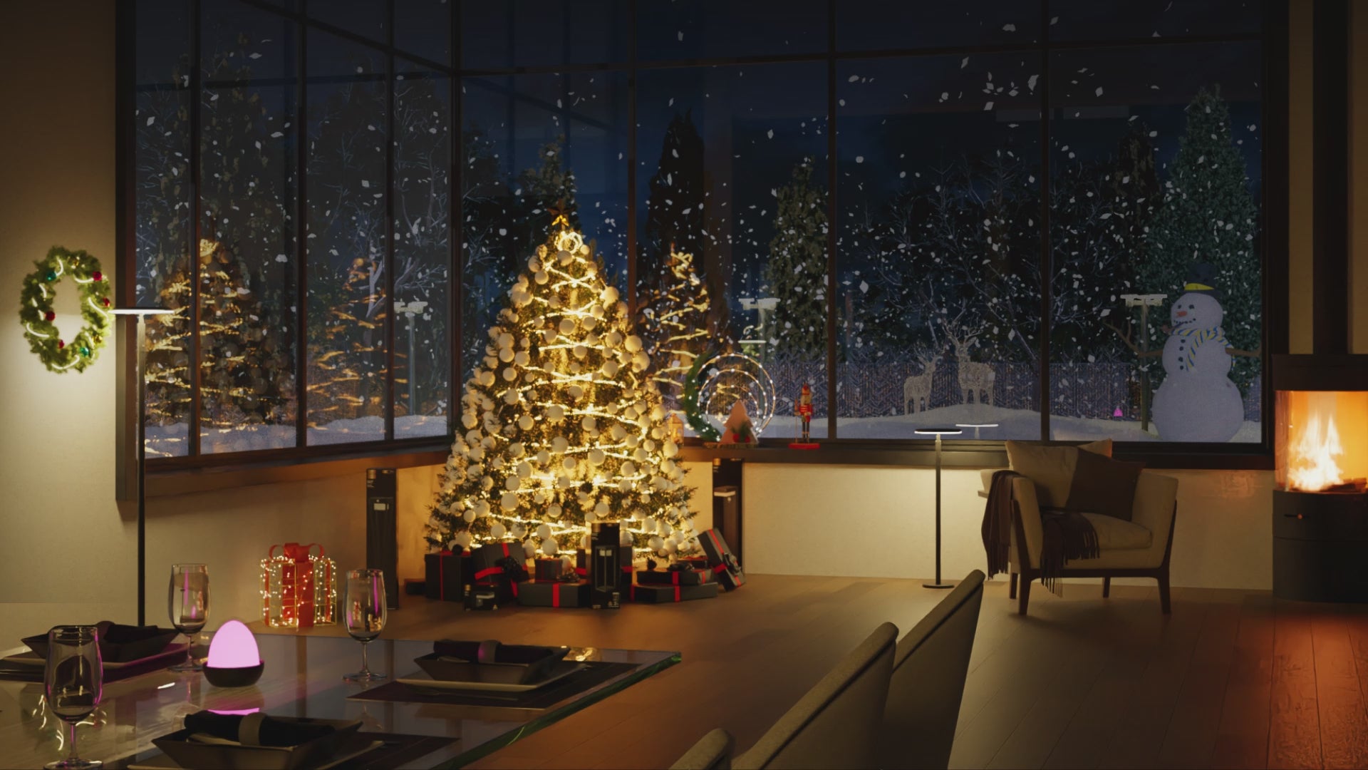 Décoration intérieure : courte séquence de Noël