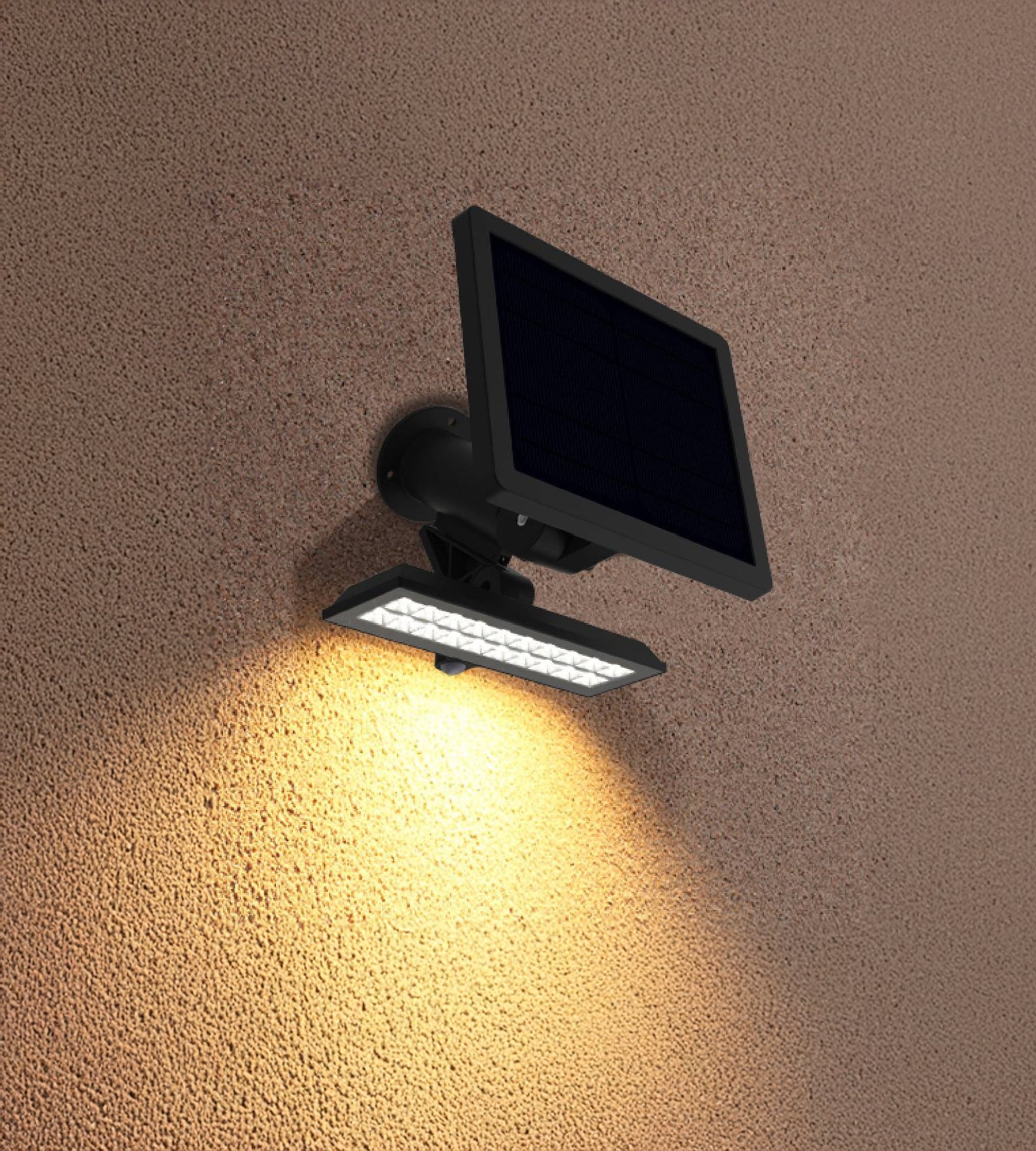 Projecteur led solaire ultra–puissant POWER–2000 - Détecteur de mouvements - 3 modes d'éclairage 200 à 1800 lumens