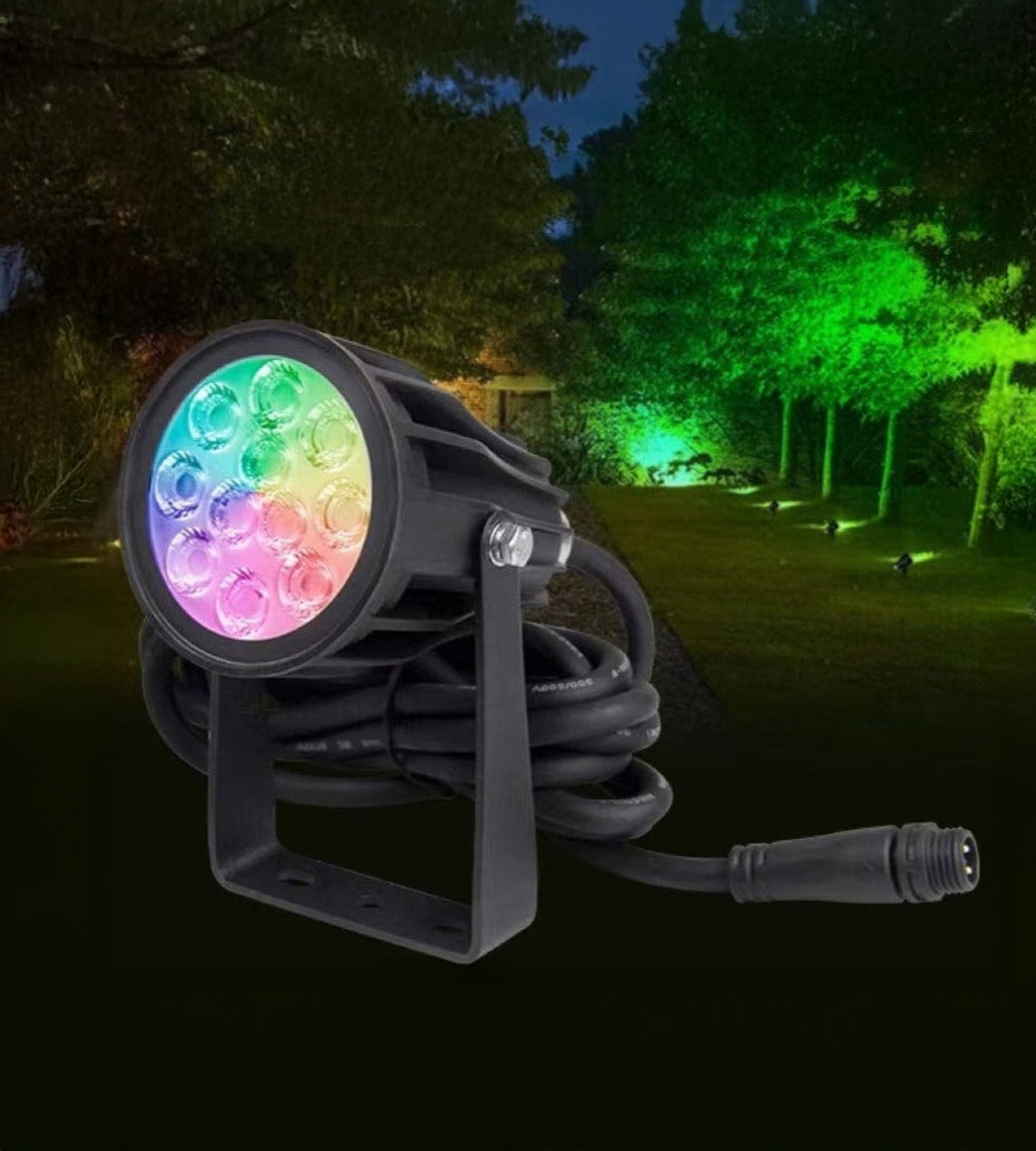 Spot piquet connecté RGB/CCT - 24V - Télecommandable