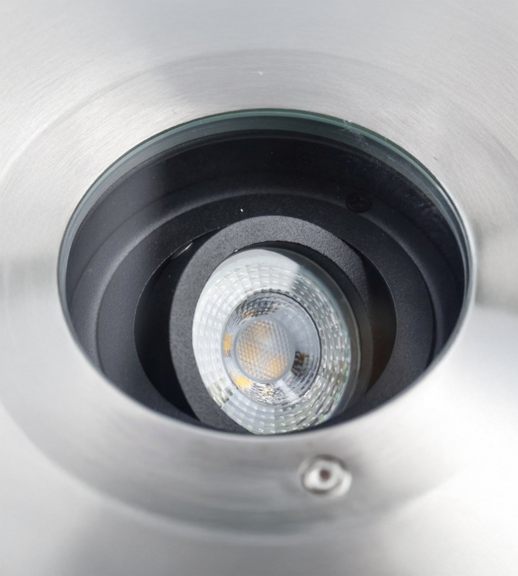 Spot encastrable orientable inox BETA - 230V - Ø 13 cm - Douille GU10 - Lumihome