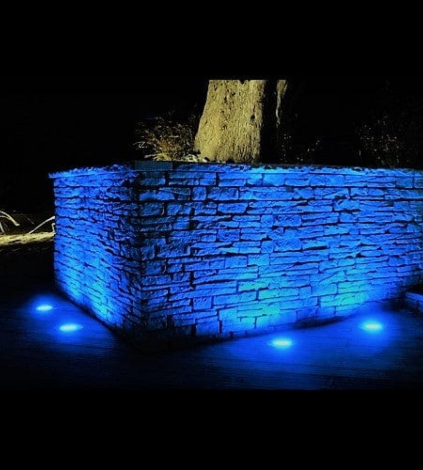 Spot led encastrable RGB+CCT Série LoRa  - 12–24V AC/DC  - Ø15cm - 600 lumens - IP68