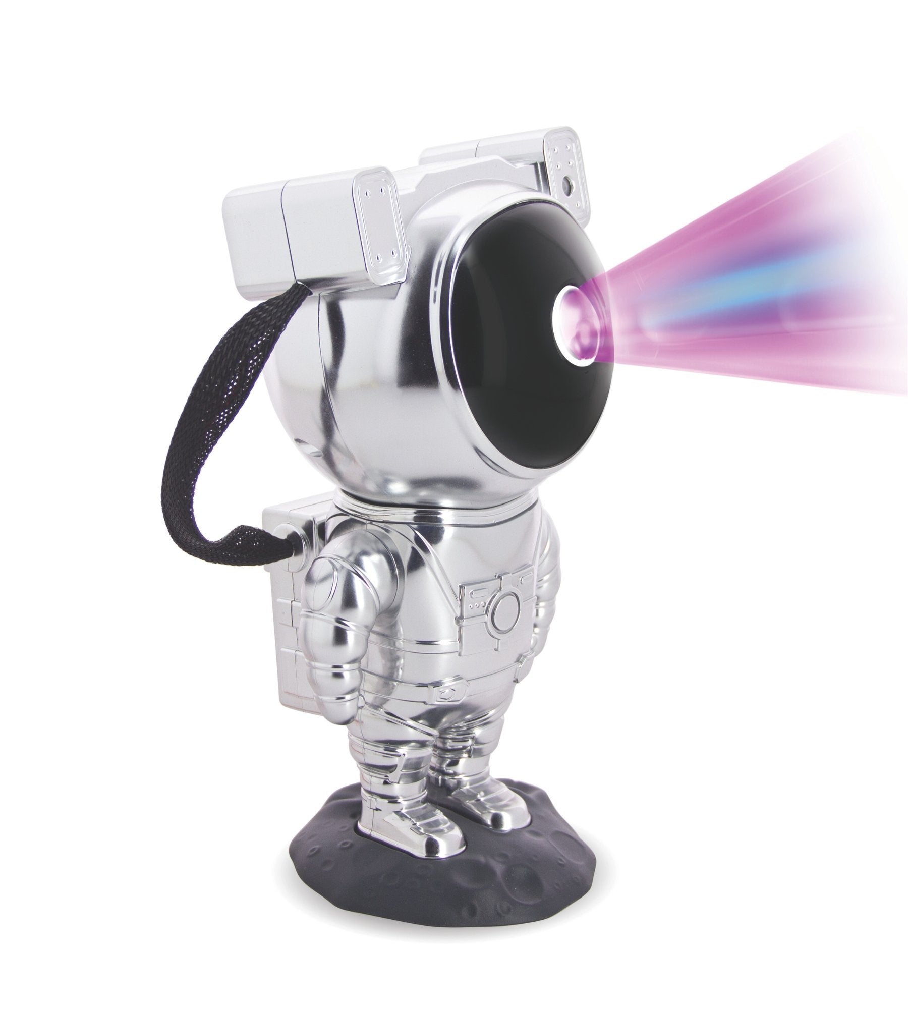 Veilleuse projecteur LED rechargeable SILVERLITE - Finition chromée - Ciel étoilé - USB - Lumihome