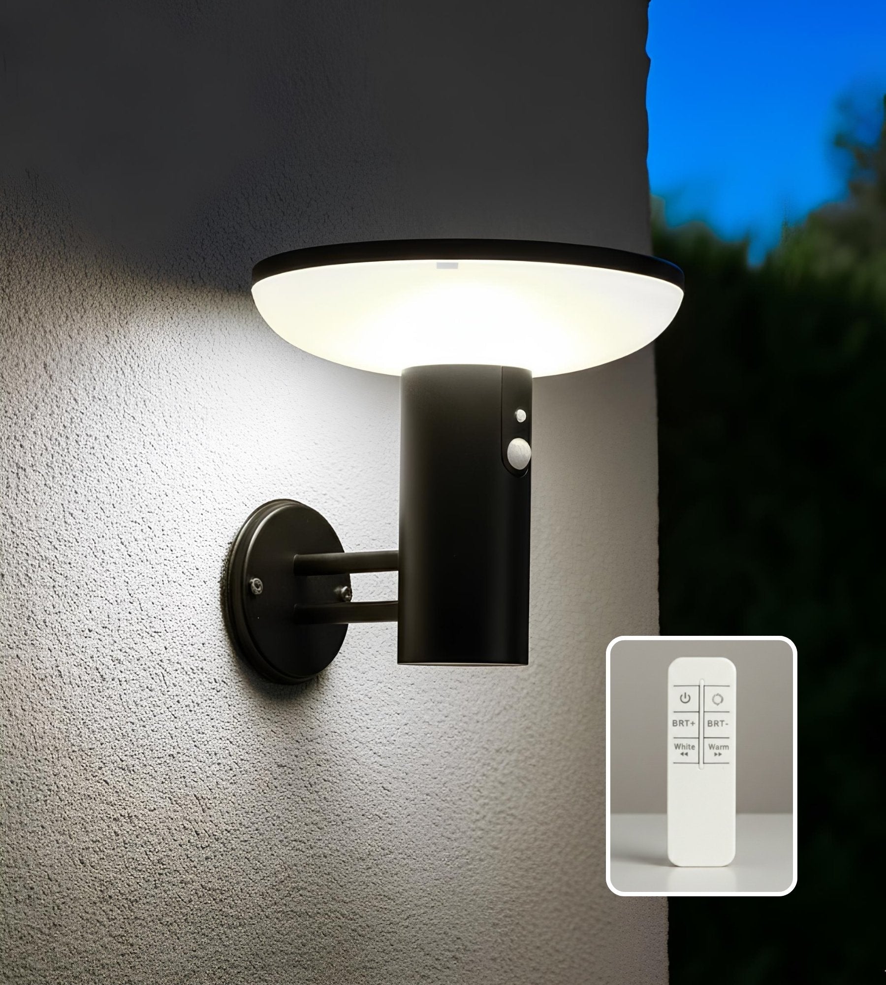 Solar Led Wandleuchte HALO+ Fernbedienbar - Lumihome