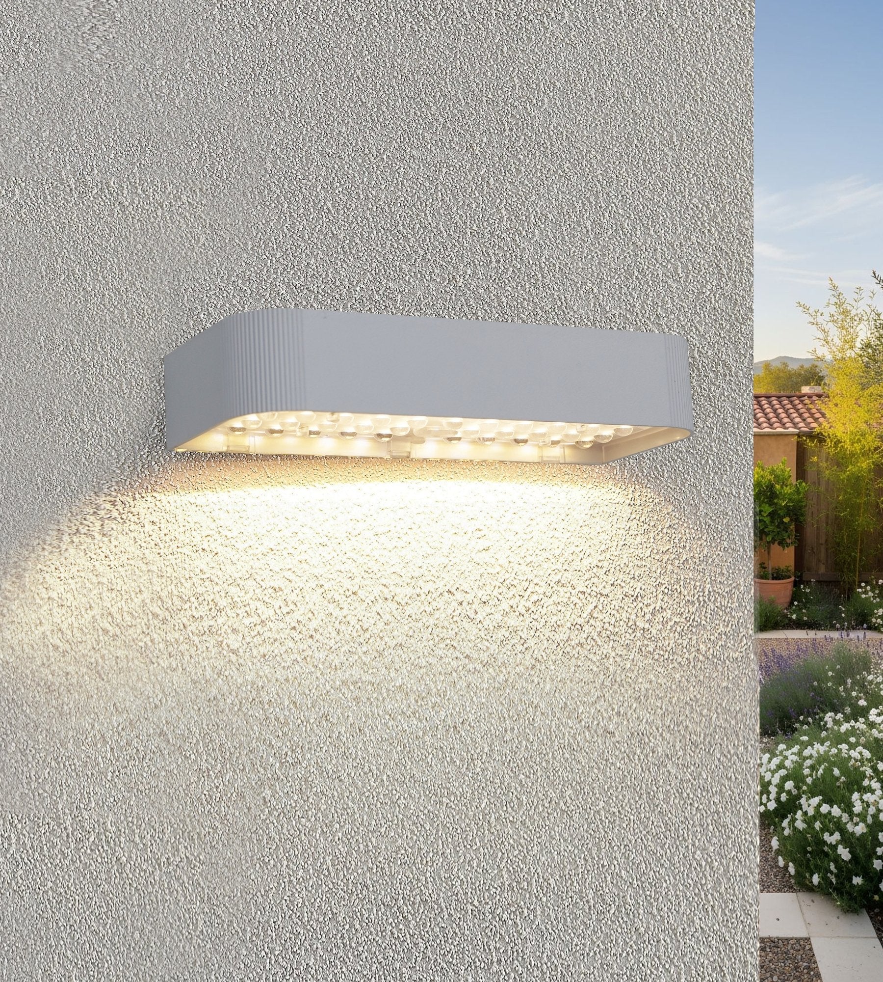 Solar-Wandleuchte SOLEN - Bewegungsmelder - Klebbare Hausnummer - Lumihome