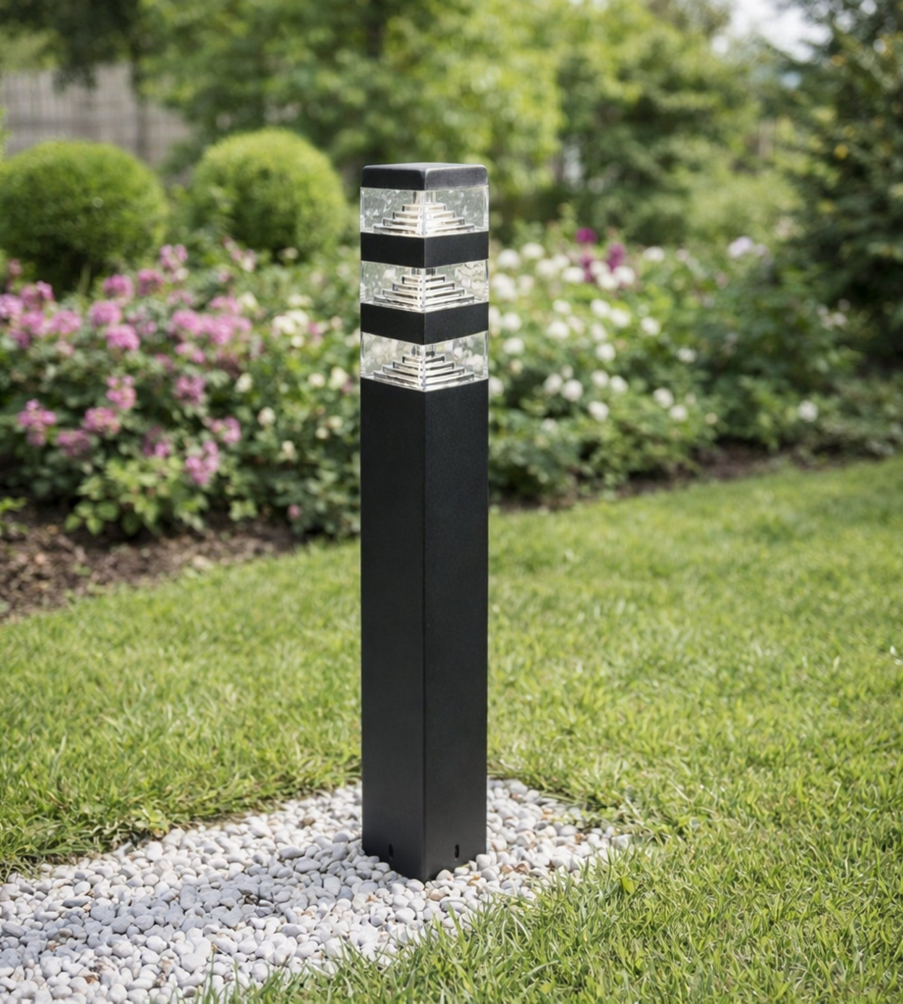 Wegeleuchte 1500 Lumen – 48 LEDs – 230 V – Höhe 80 cm – Lumihome