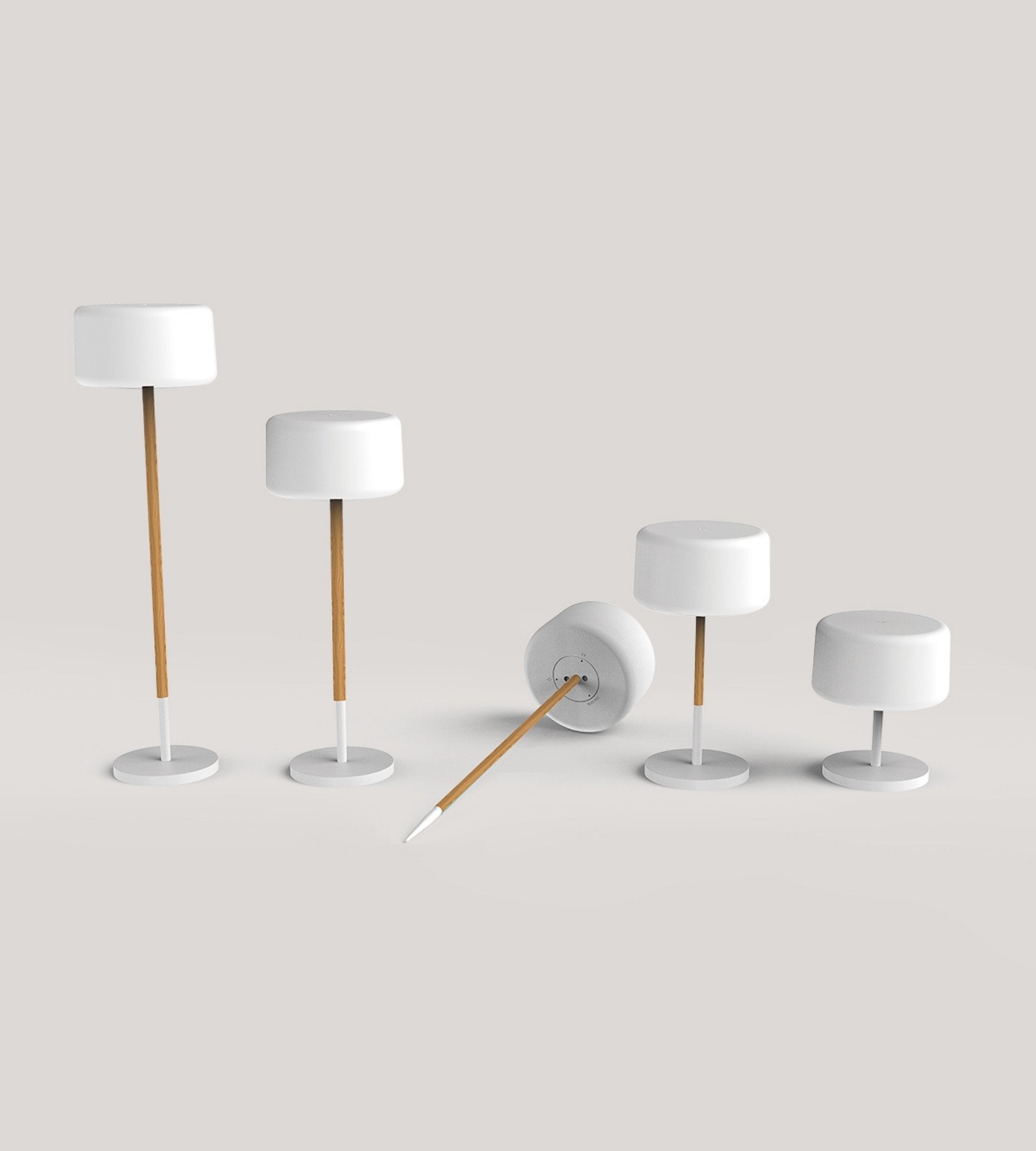 5-in-1-Solarlampe CHLOE PLANT - Einstellbare weiße und mehrfarbige Beleuchtung - Holzstab