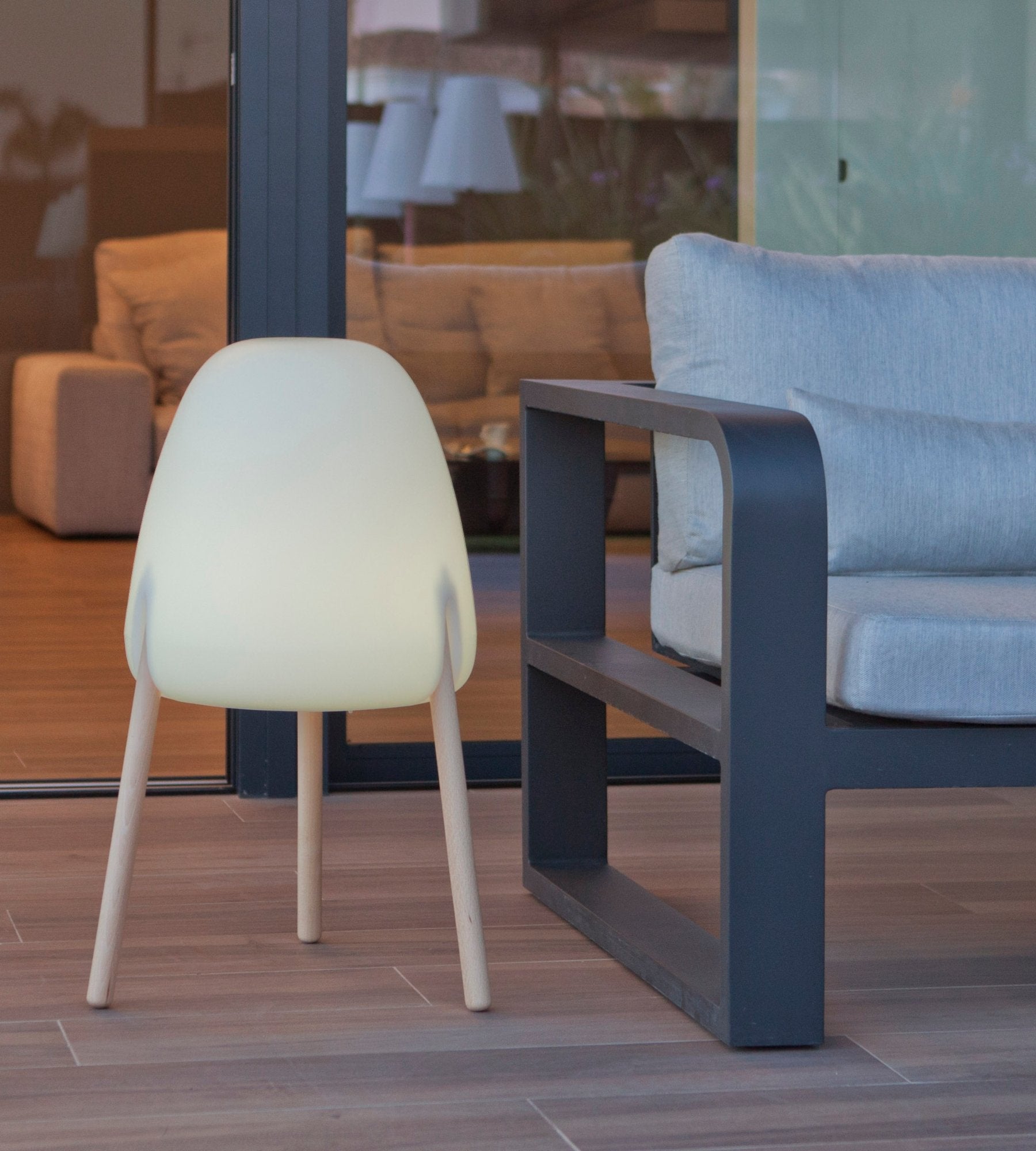 Solar-Designlampe ROCKET - Einstellbare weiße und mehrfarbige Beleuchtung - Outdoor & Indoor
