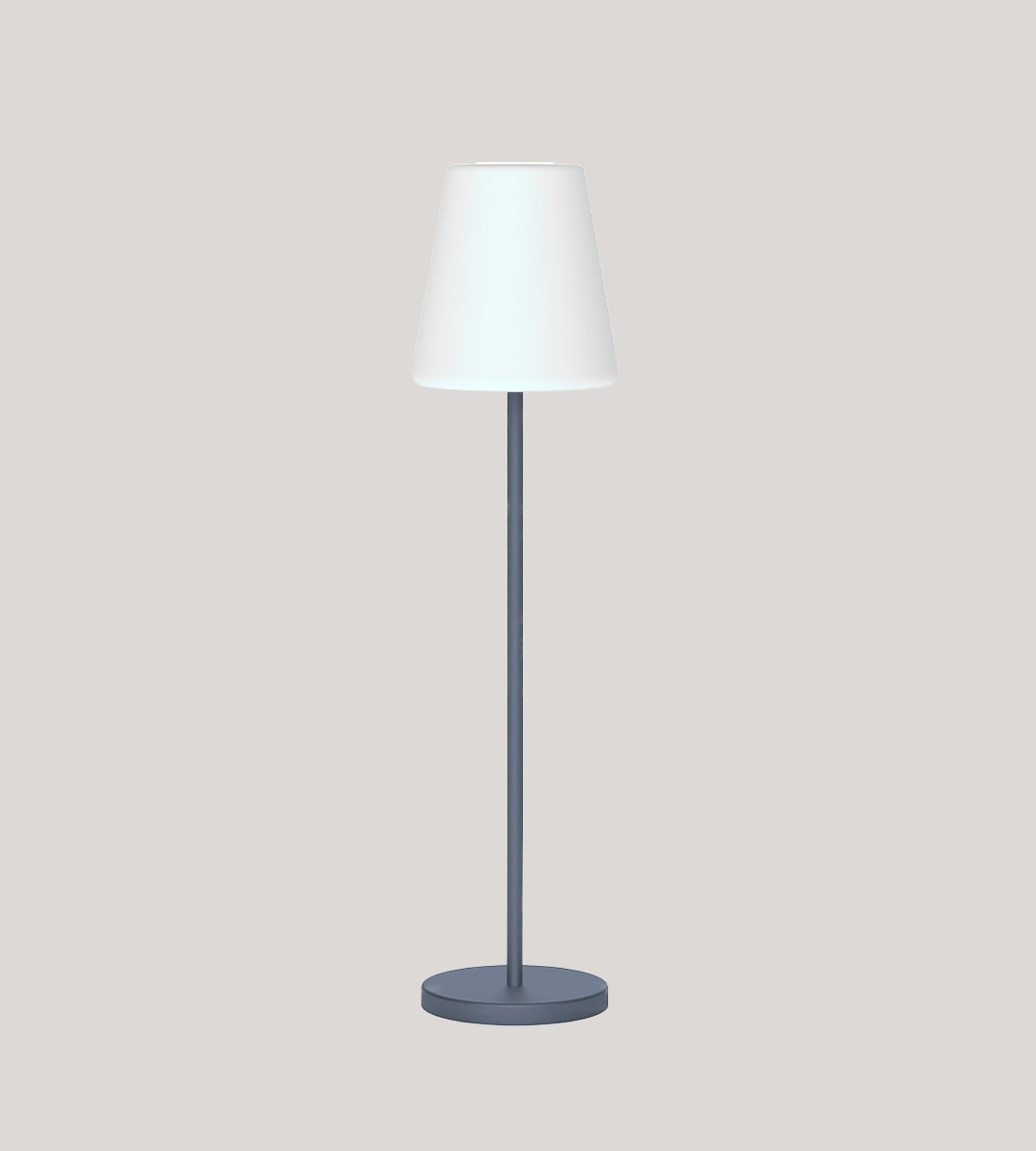 Solar-Tischlampe LOLA SLIM - Weiße und mehrfarbige Beleuchtung einstellbar - 120cm