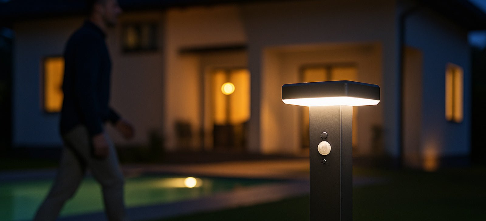The benefits of a sensor-operated bollard light (and why you won't be able to do without one) - Lumihome