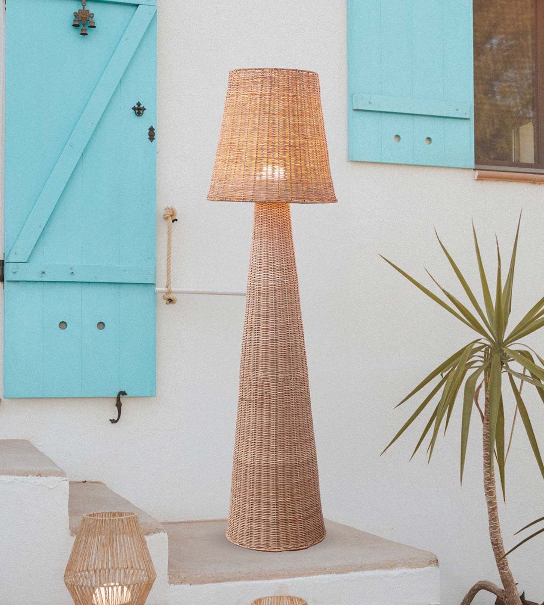 LOLA nature rechargeable floor lamp - Decorative style - Height 165cm