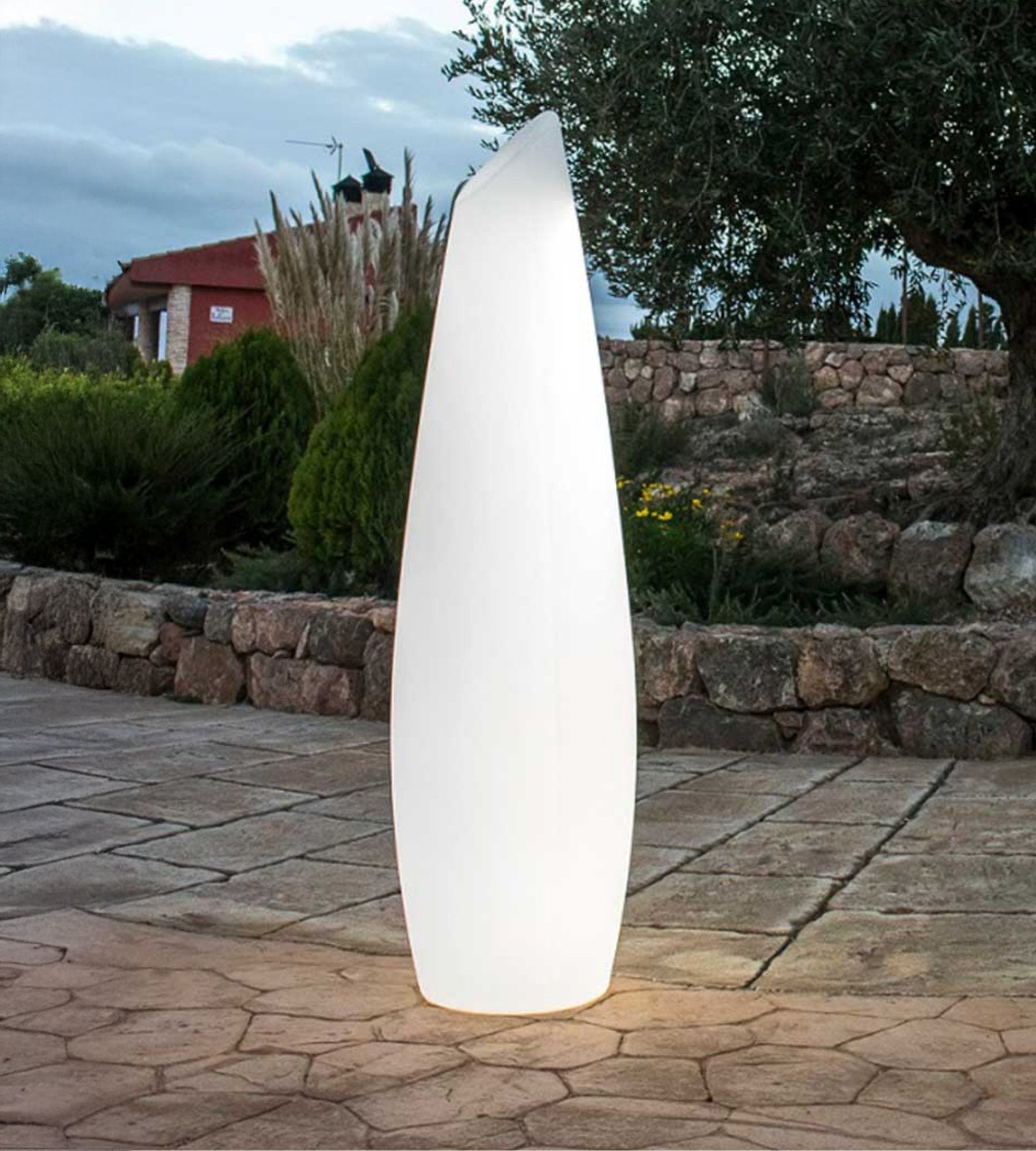 FREDO rechargeable design floor lamp - Adjustable white and multicolor lighting - Outdoor and indoor