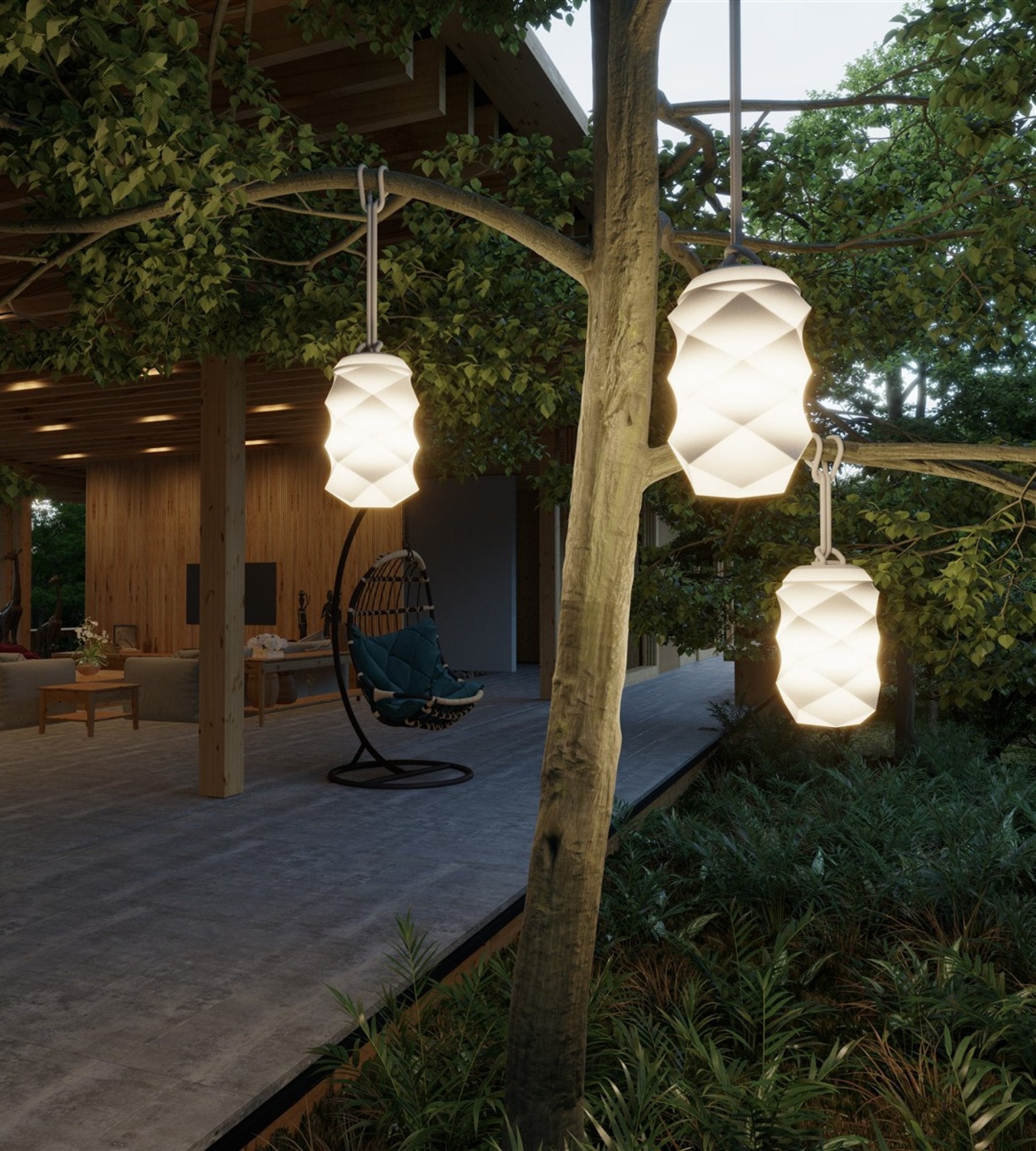 BITA rechargeable pendant lamp - Warm white or controllable multicolor