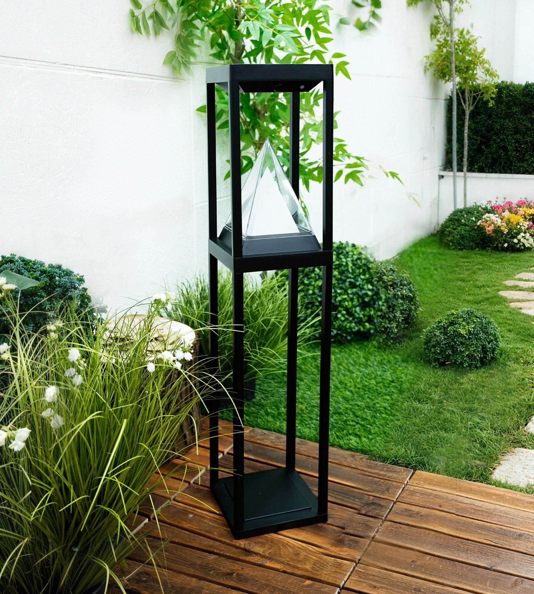 KEOPS lámpara de mesa LED solar - Detector de movimiento - 3 modos de iluminación de 75 a 600 lúmenes - Lumihome