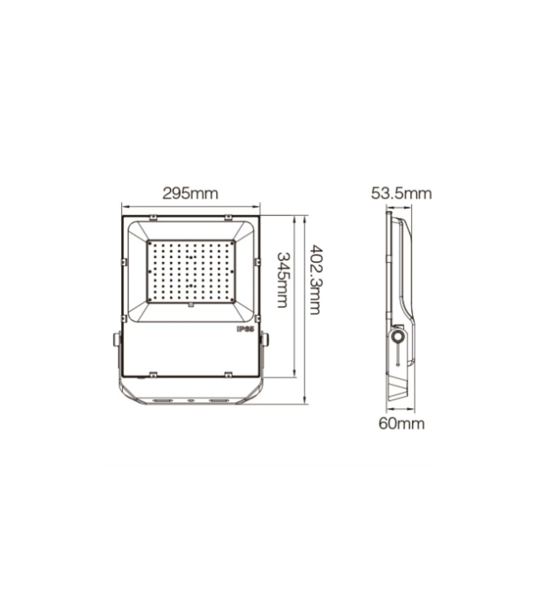 Foco Led de exterior ultrapotente RGB-CCT 100W - FUTT01 - 230V - Controlable a distancia
