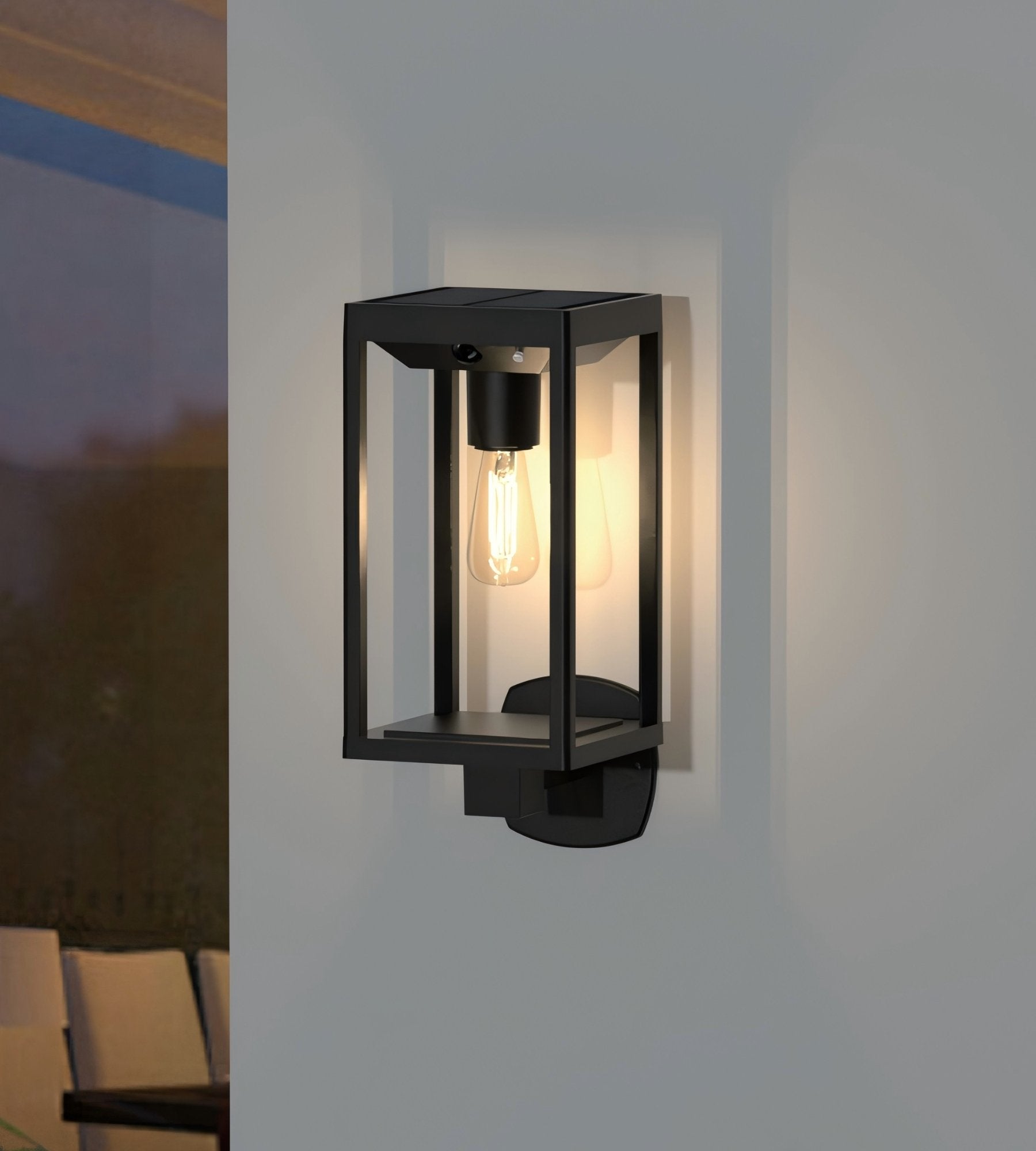 Lampada da parete esterna solare