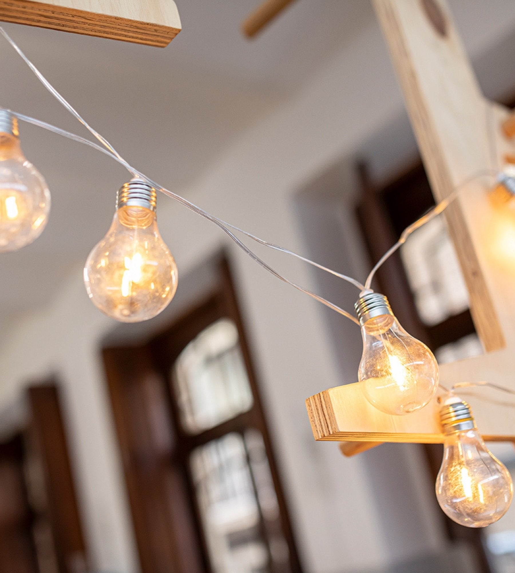Ghirlanda solare STELLA - Design moderno - 10 lampadine