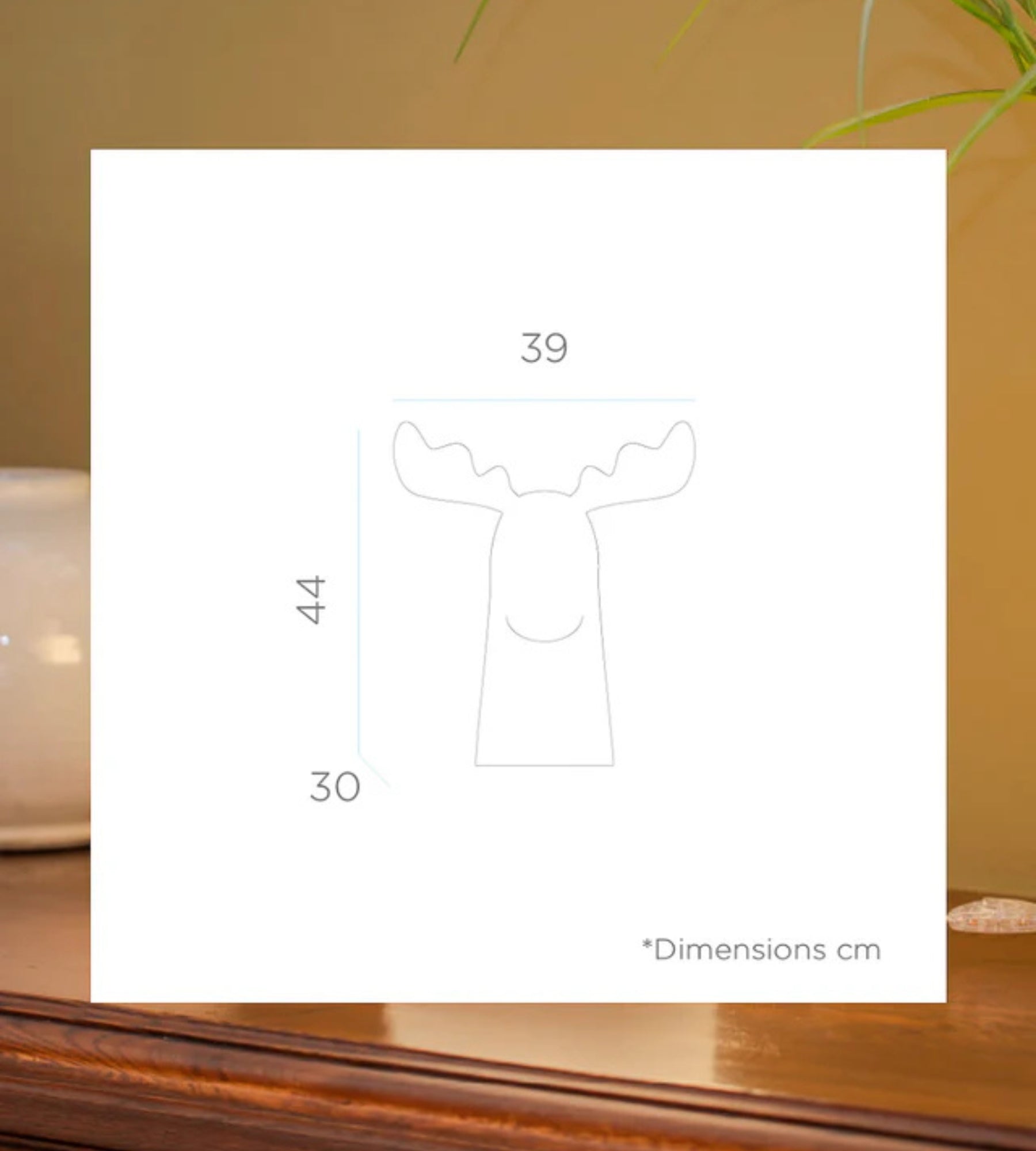 Lampada decorativa a forma di renna RUDY - 230V - Uso interno - Bianco caldo - Lumihome