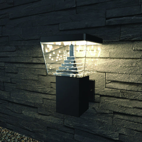 Schwarze LED-Wandleuchte Liberty