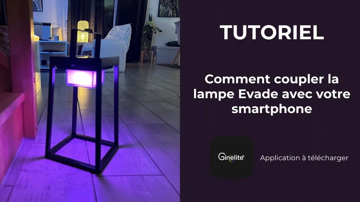 Lanterna solare LED EVADE, Nero - RGB+CCT - Controllabile con smartphone - Per interni ed esterni — 1