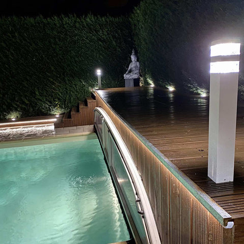 terminale piramidale per zone piscina