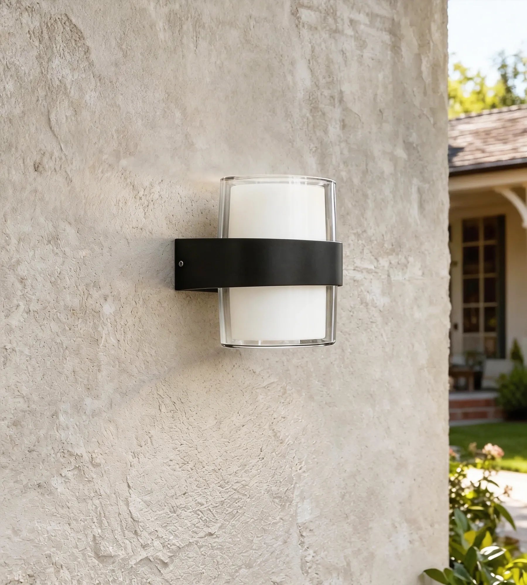 Applique murale extérieure LED LILE, Noire