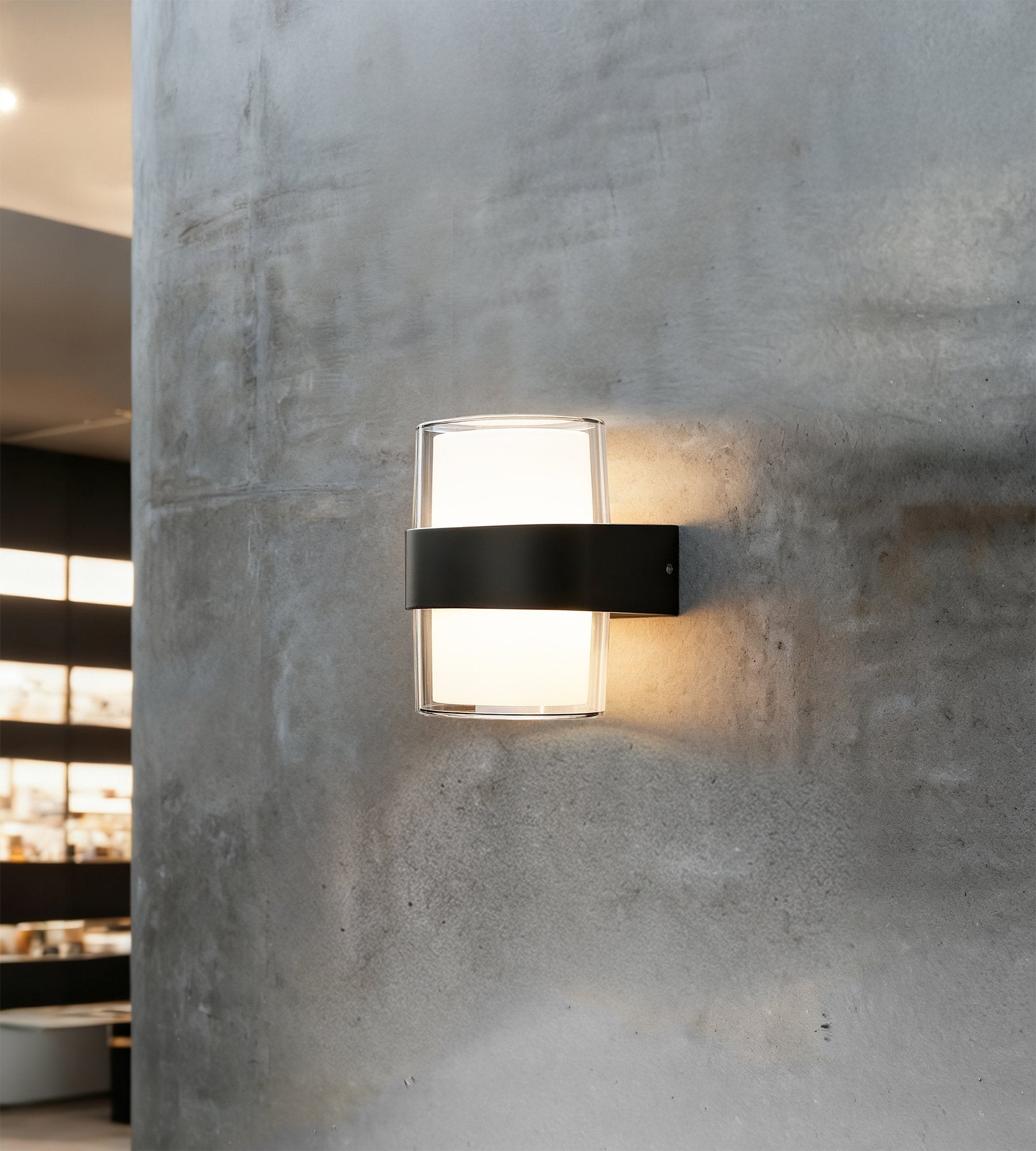 LED-Außenwandleuchte LILE, Schwarz — 3