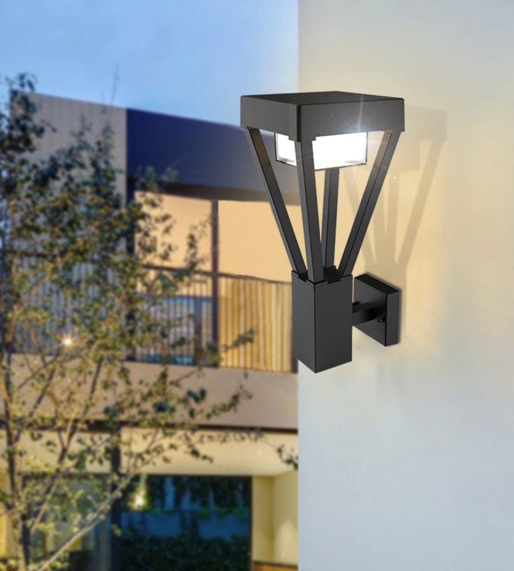 Außenwandleuchte AMN-LUXOR 230V, Schwarz – GX53-Leuchtmittel nicht enthalten — 3