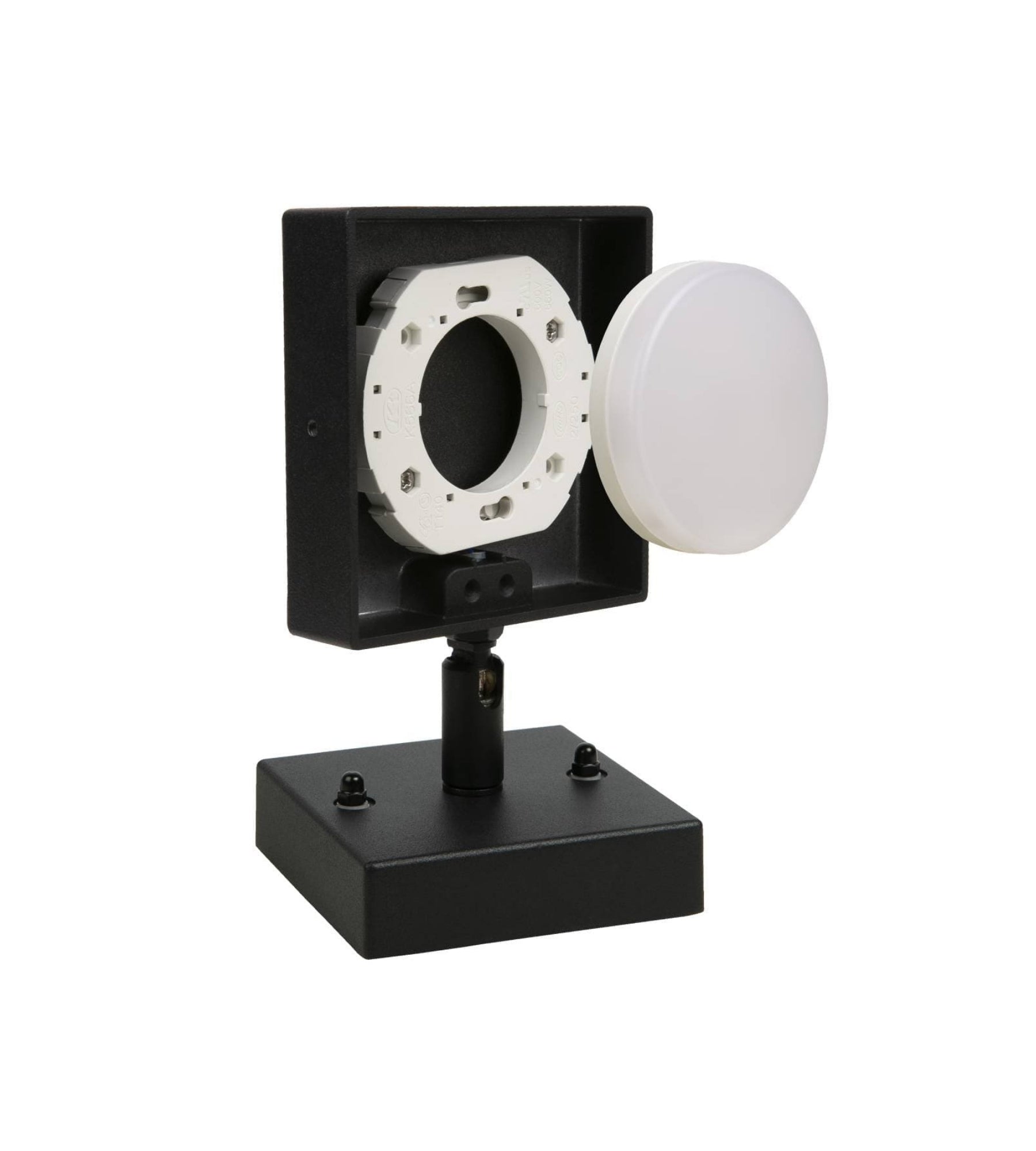 Lampada da parete per esterno VENGE, Nero, Testa orientabile - Attacco GX53 — 5