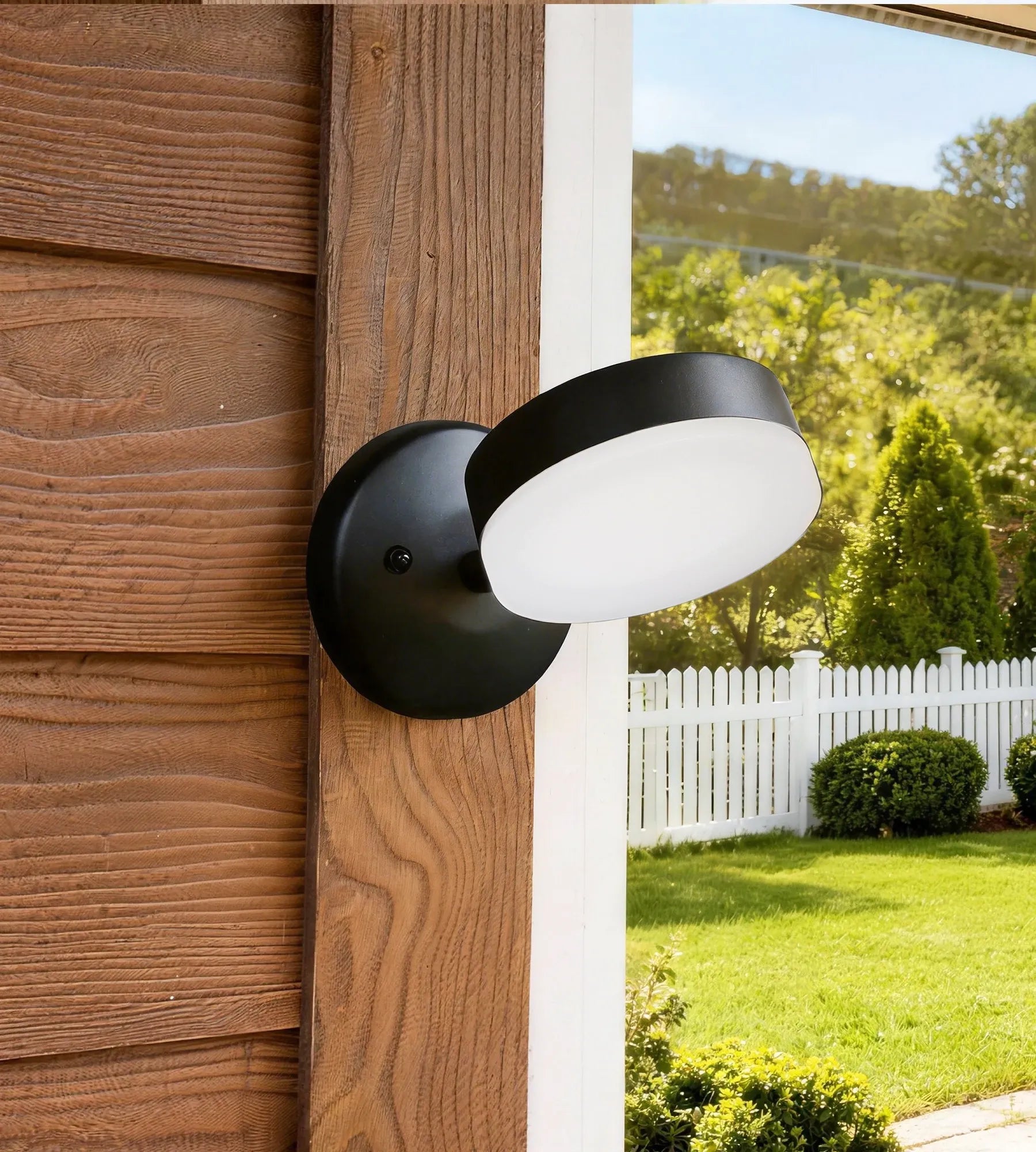 Aplique de exterior VULCAN, Negro, Cabezal orientable - Casquillo GX53
