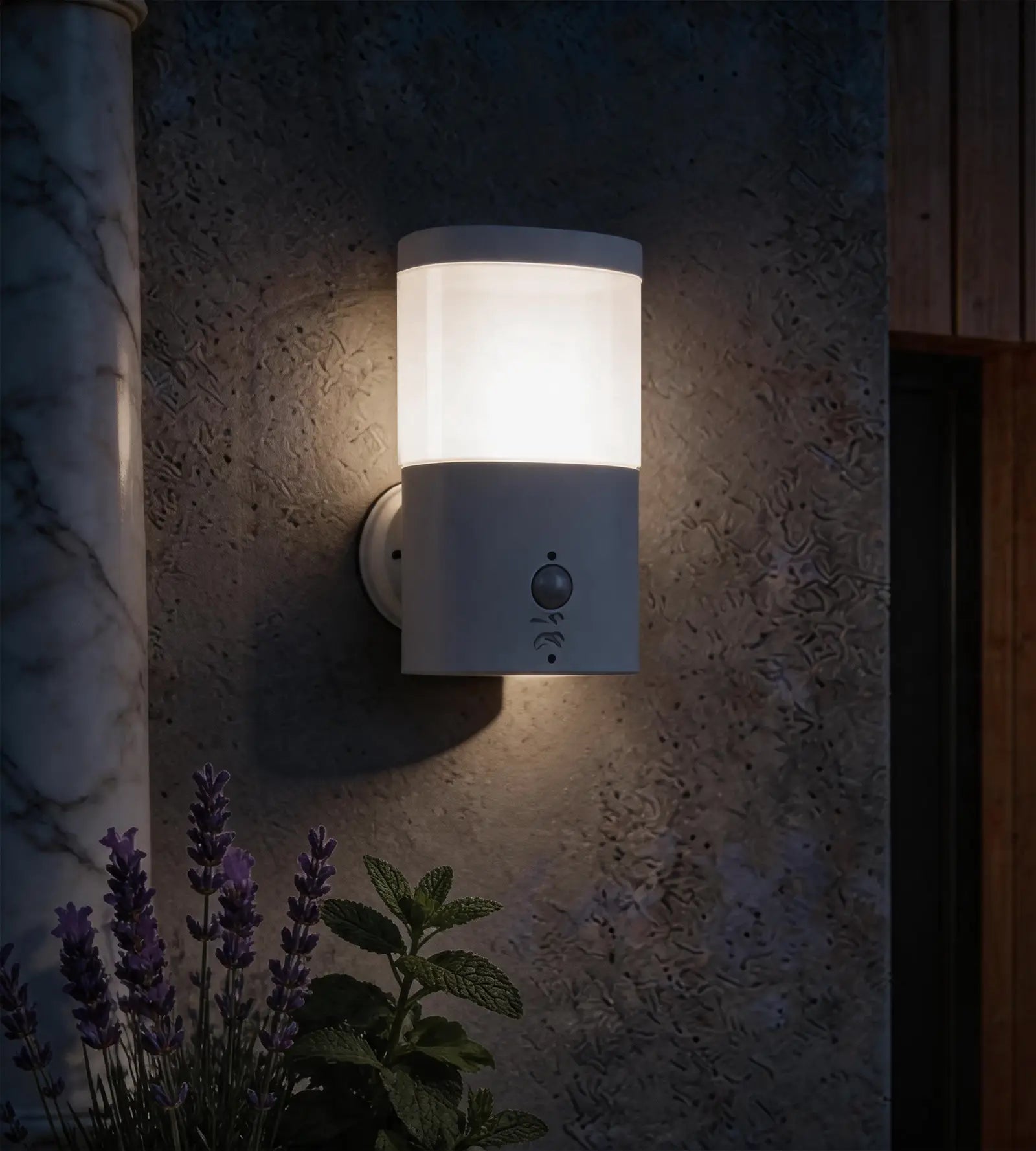 Applique murale extérieure LED DALLAS, Blanche, 1000 lumens — 2