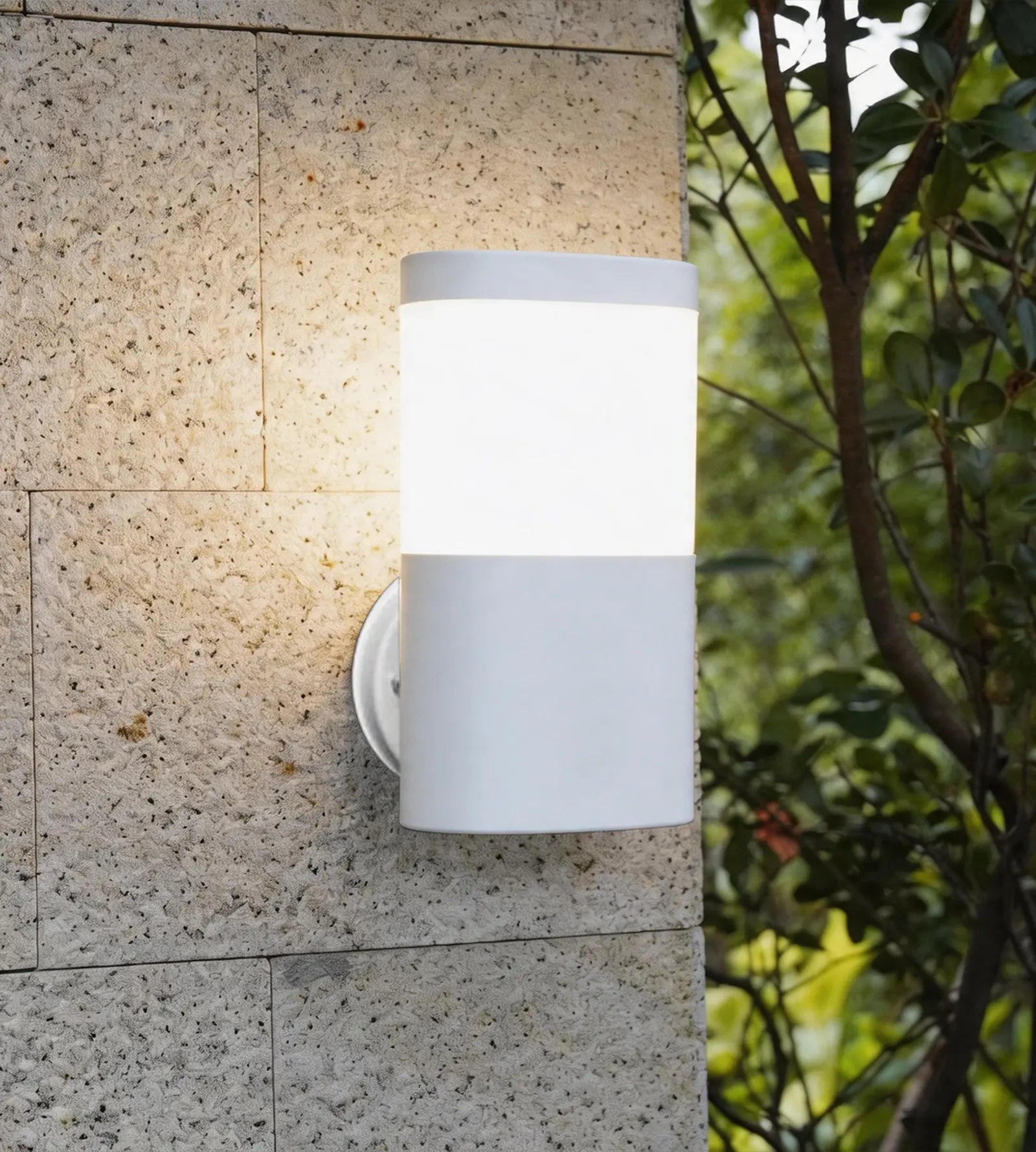Applique murale extérieure LED DALLAS, Blanche, 1000 lumens — 5