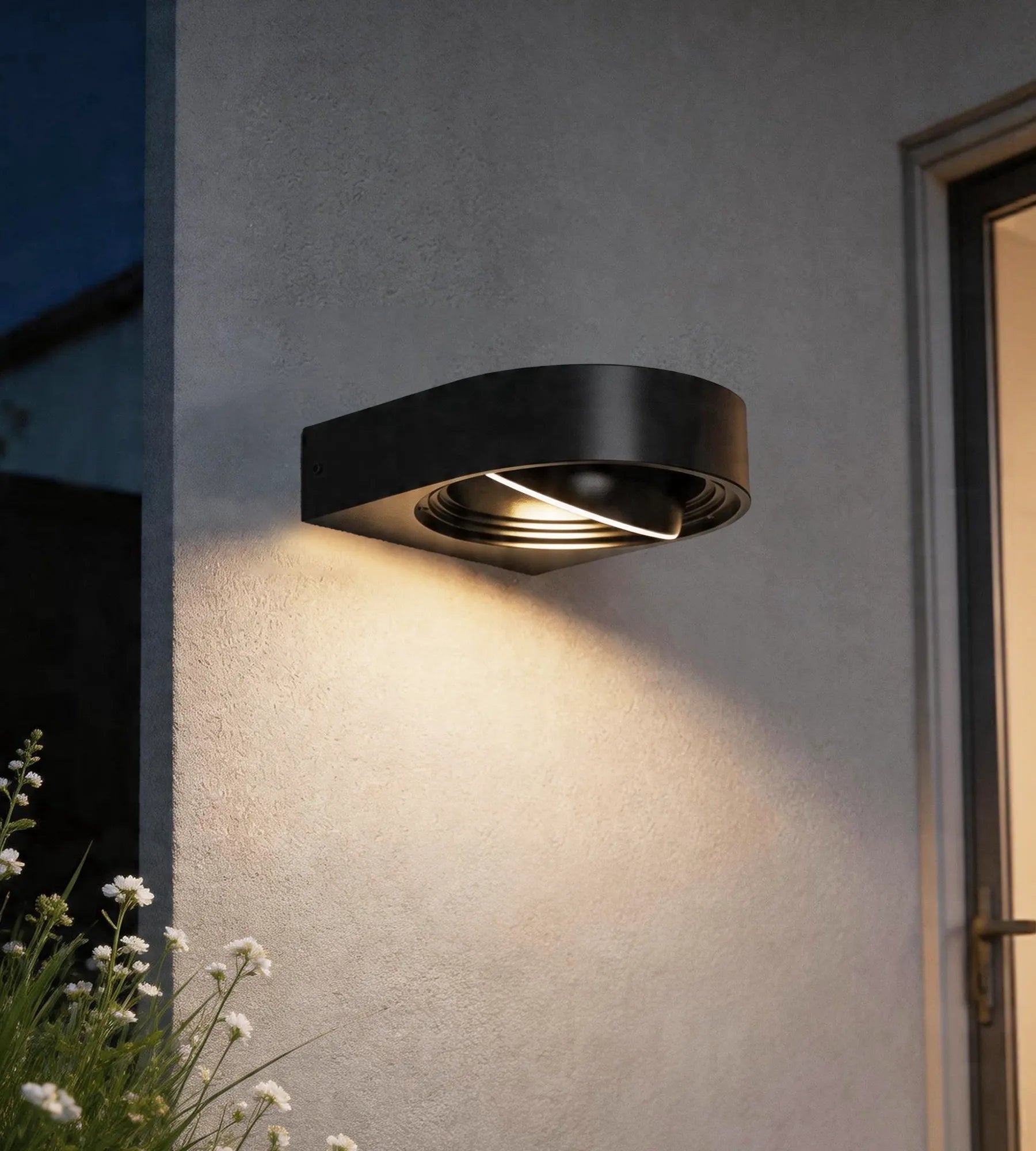 EXPLORER Aplique LED para exterior, Negro, Cabezal ajustable — 2