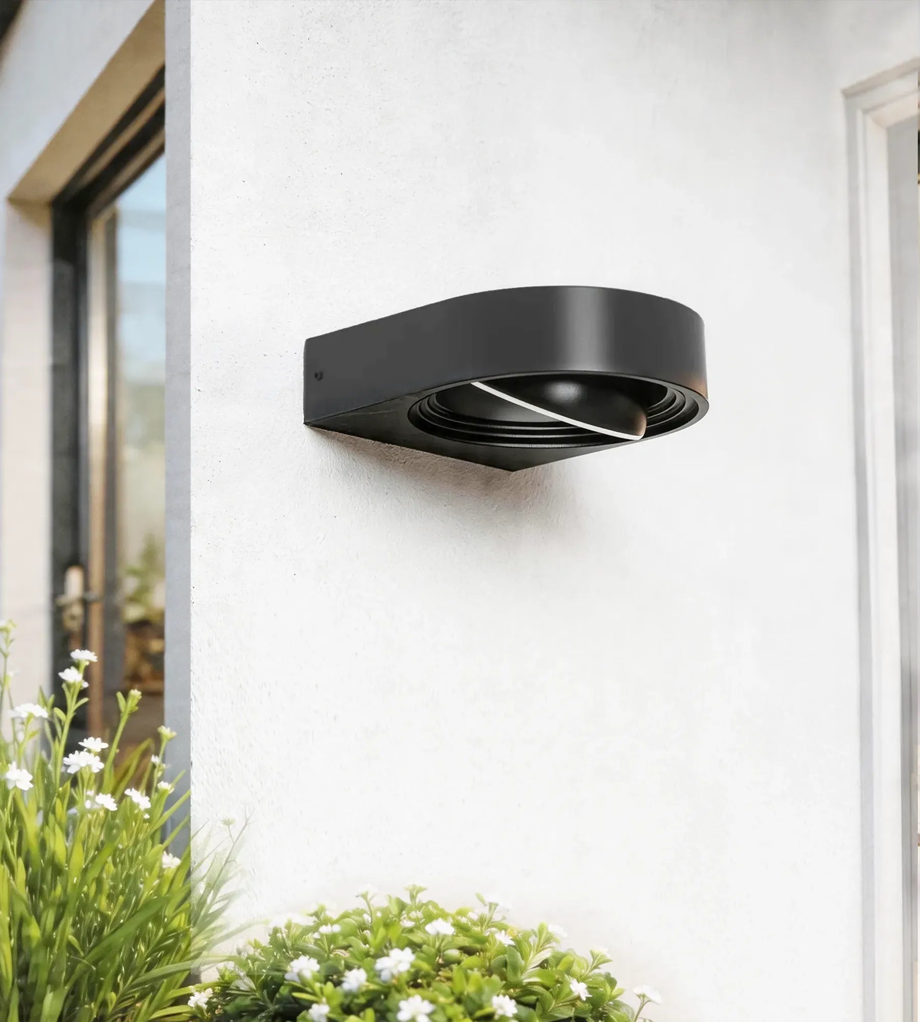 EXPLORER Aplique LED para exterior, Negro, Cabezal ajustable — 4