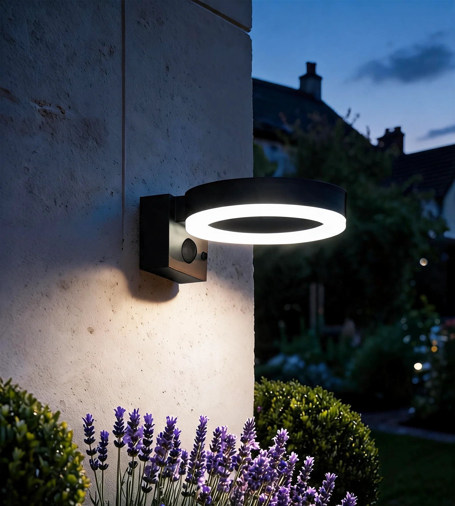 Aplique solar LED para exterior DAYTONA, con detector - 3 modos de iluminación de 75 a 600 lúmenes — 2