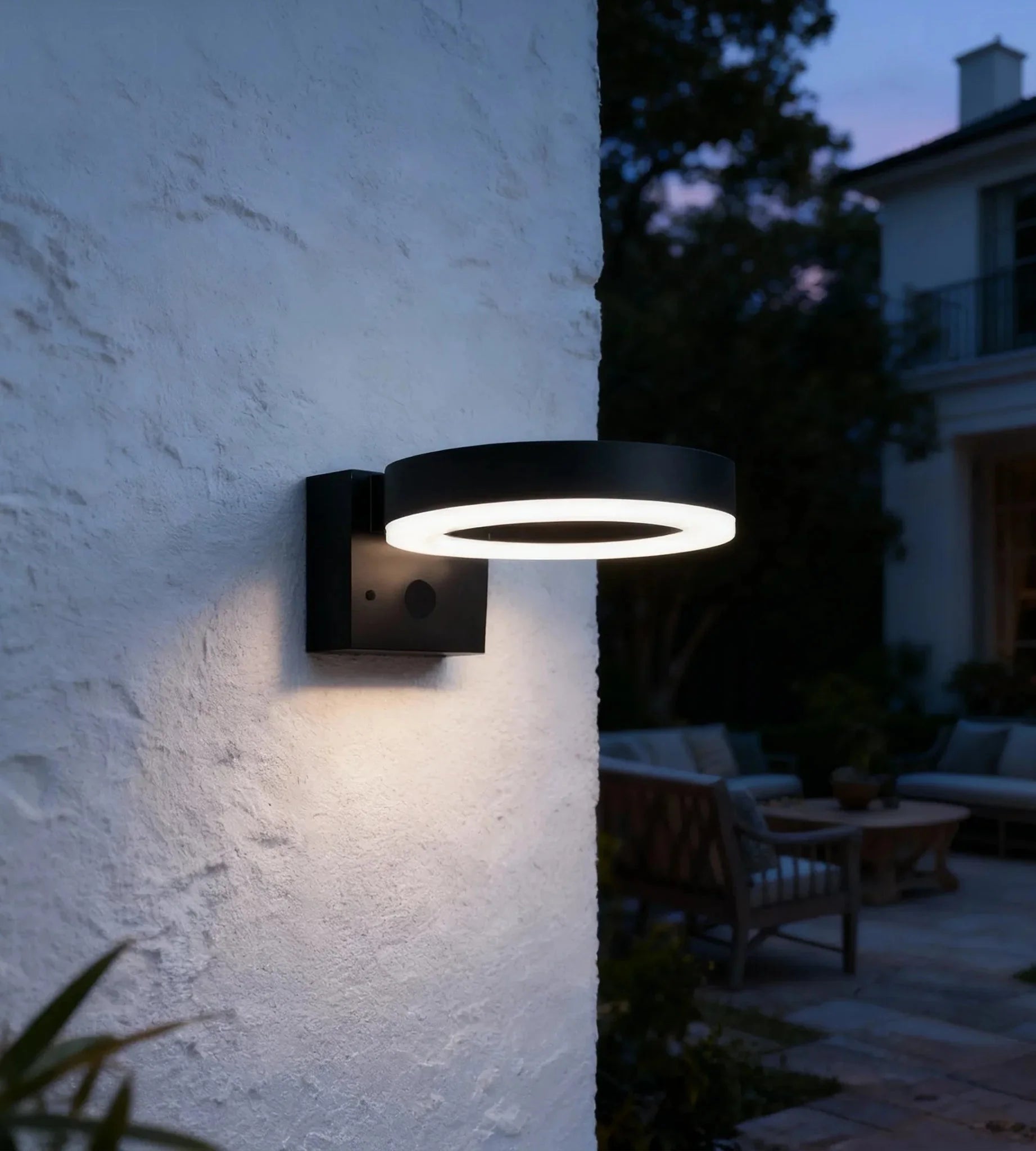 Aplique solar LED para exterior DAYTONA, con detector - 3 modos de iluminación de 75 a 600 lúmenes — 4