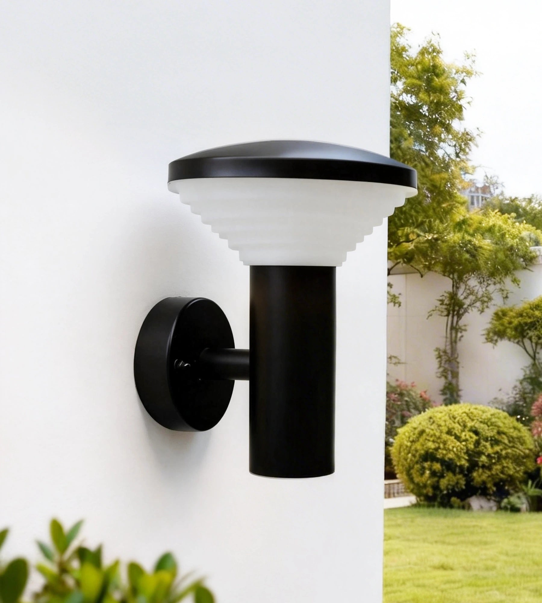 LED-Außenwandleuchte OLONA 230V, Schwarz – 1000 Lumen