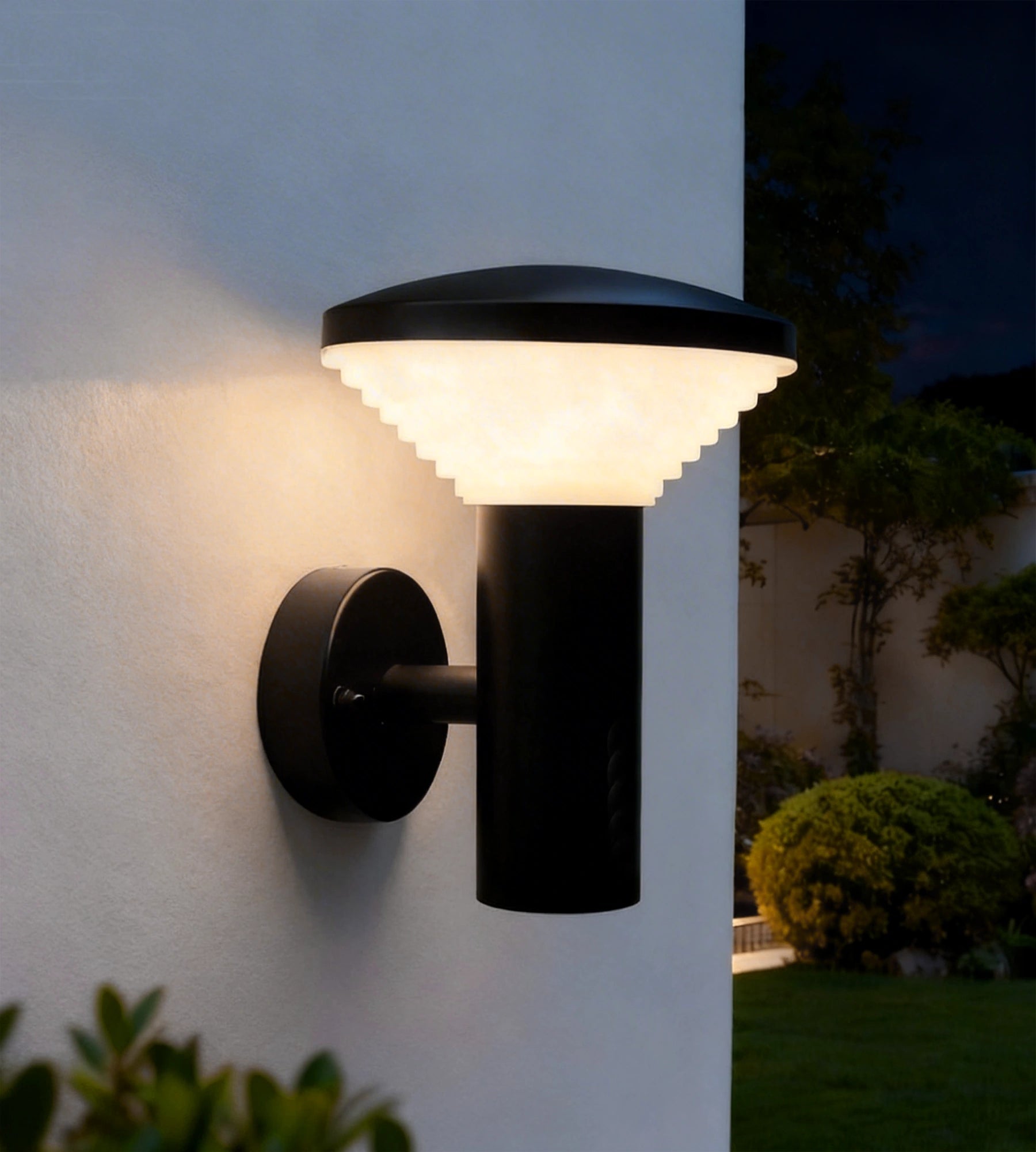 Applique murale extérieure LED OLONA, Noire — 2