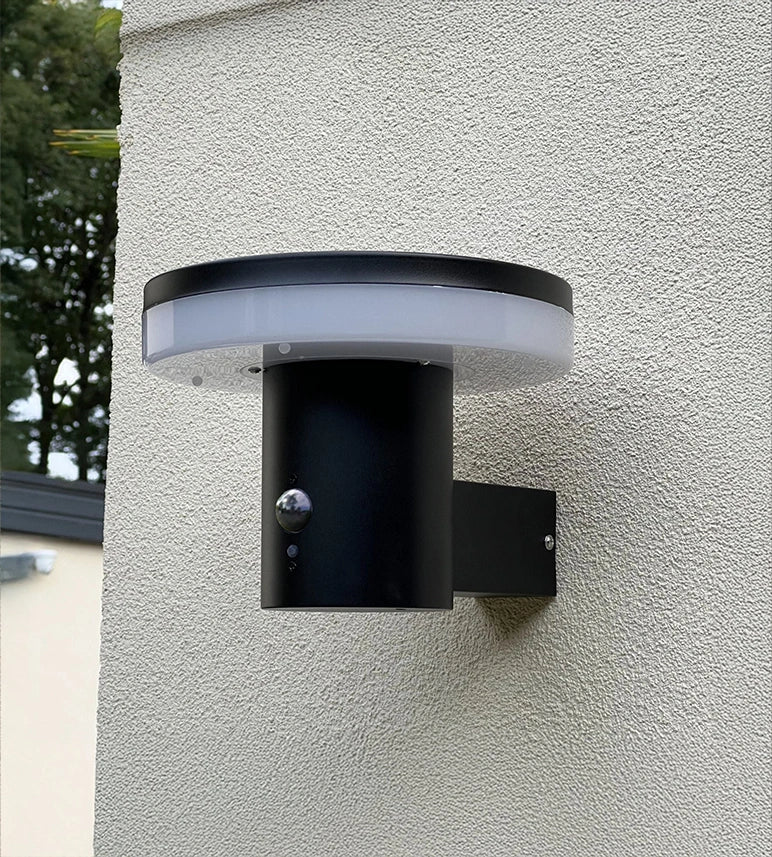 Lampada da parete per esterno LED solare ALTO+, Nera, con rilevatore - 3 modalità di illuminazione da 150 a 1000 lumen — 5