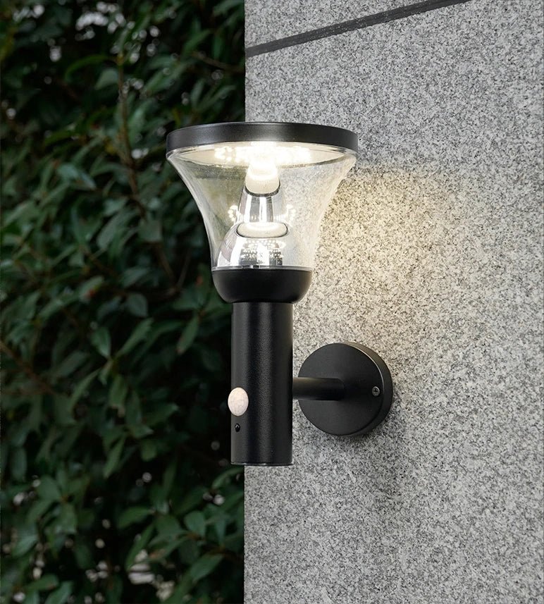 Applique murale extérieure LED solaire DIVA, Inox, avec détecteur - 3 modes d'éclairage 75 à 600 lumens — 3