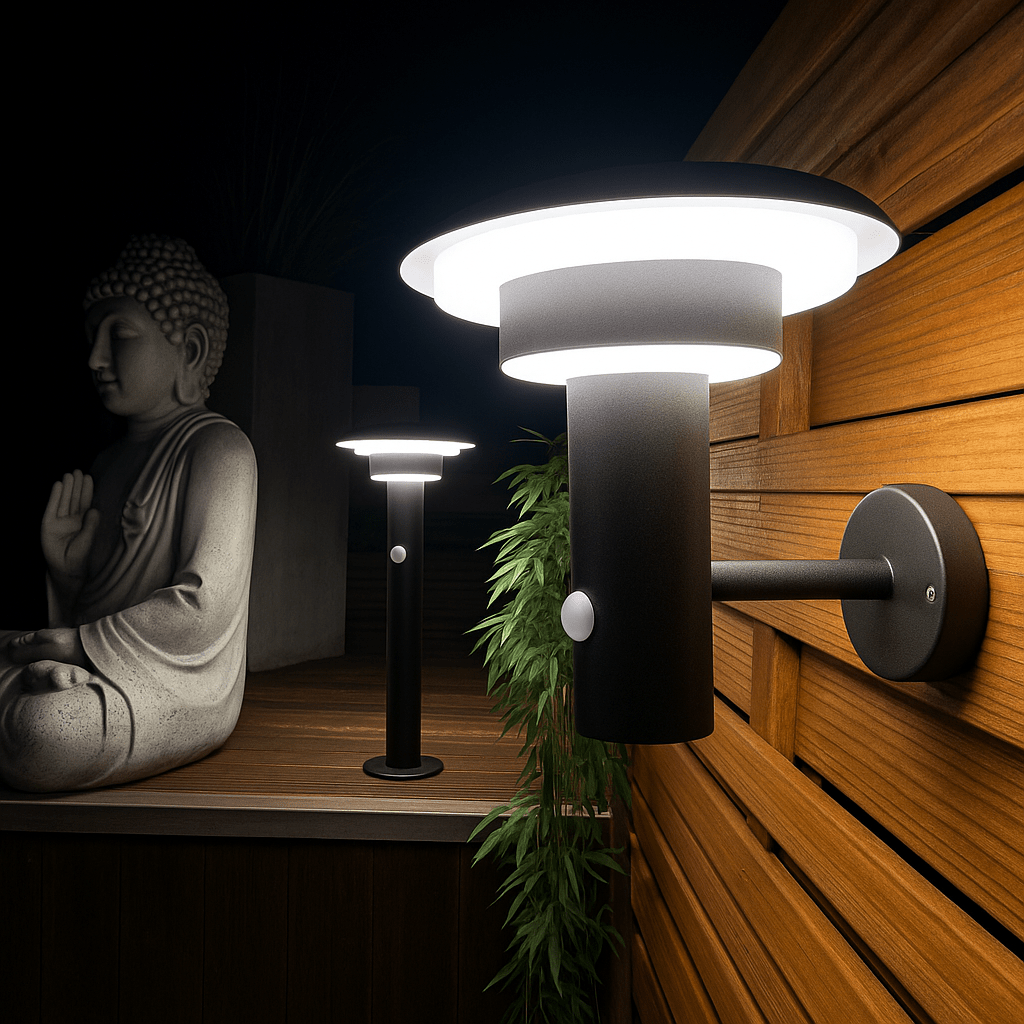 Solar-LED-Wandleuchte GENOVA mit Bewegungsmelder – 3 Leuchtmodi 100 bis 1000 Lumen — 4
